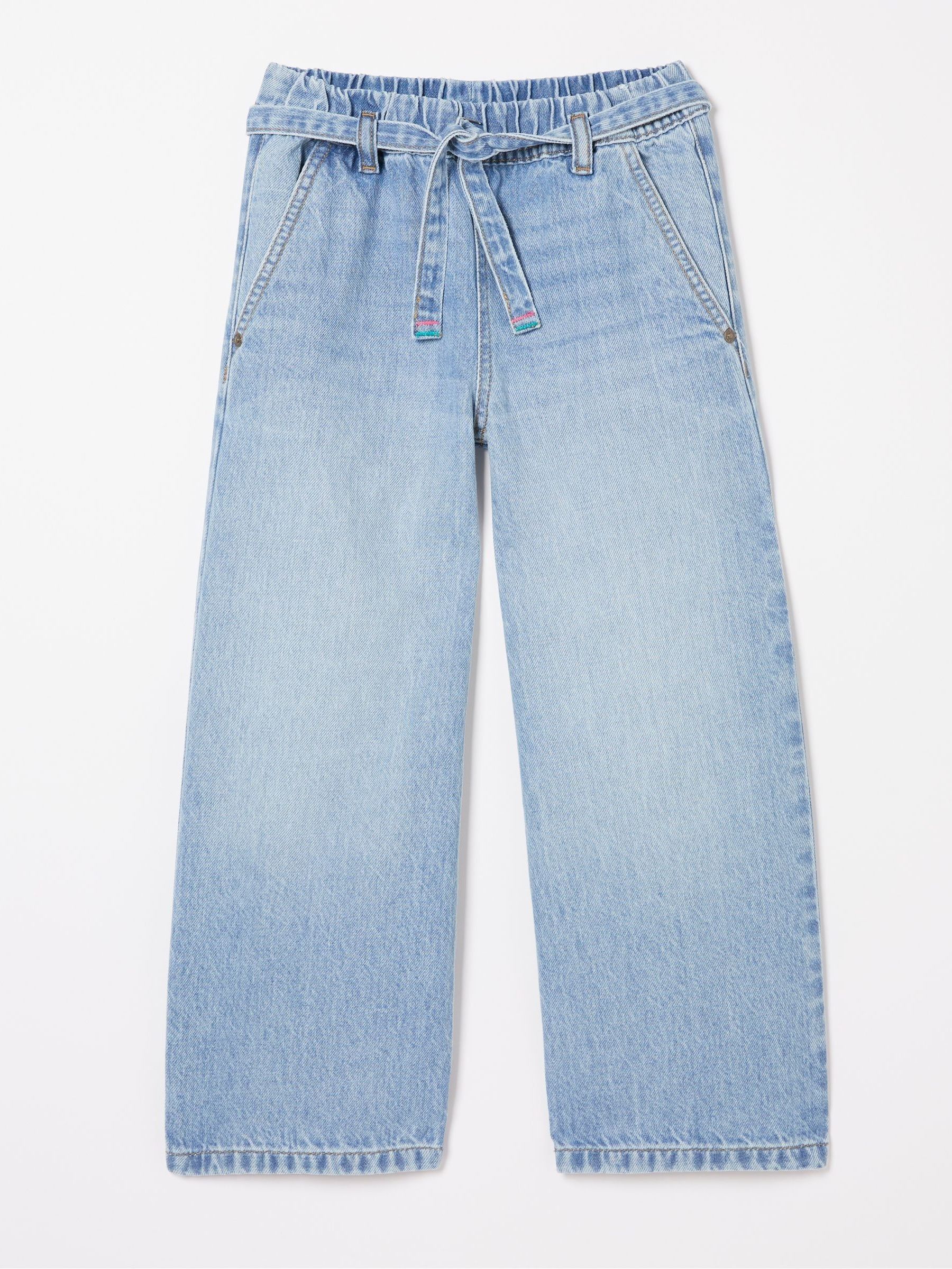 Blue Soft Denim Wide Leg Jeans - Image 4 of 4