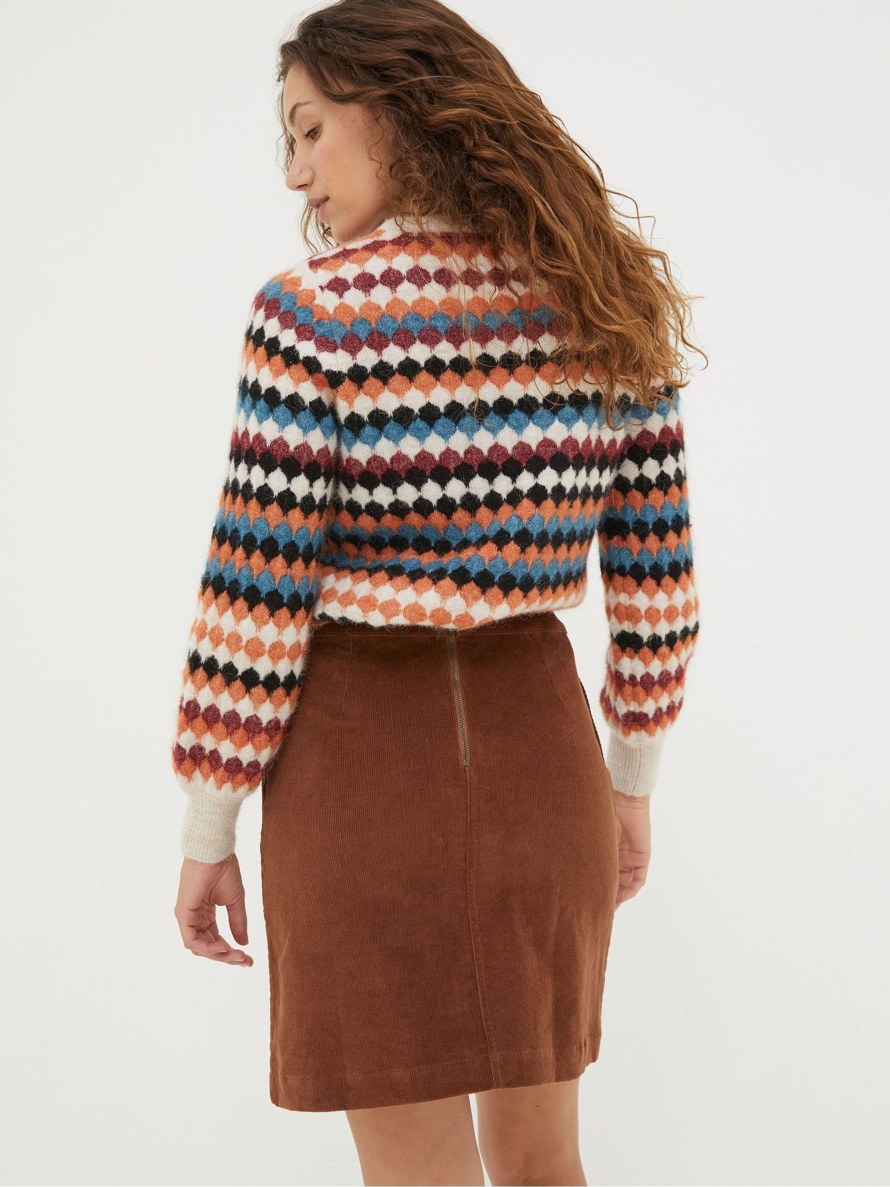 Brown Eliza Cord Skirt - Image 2 of 6