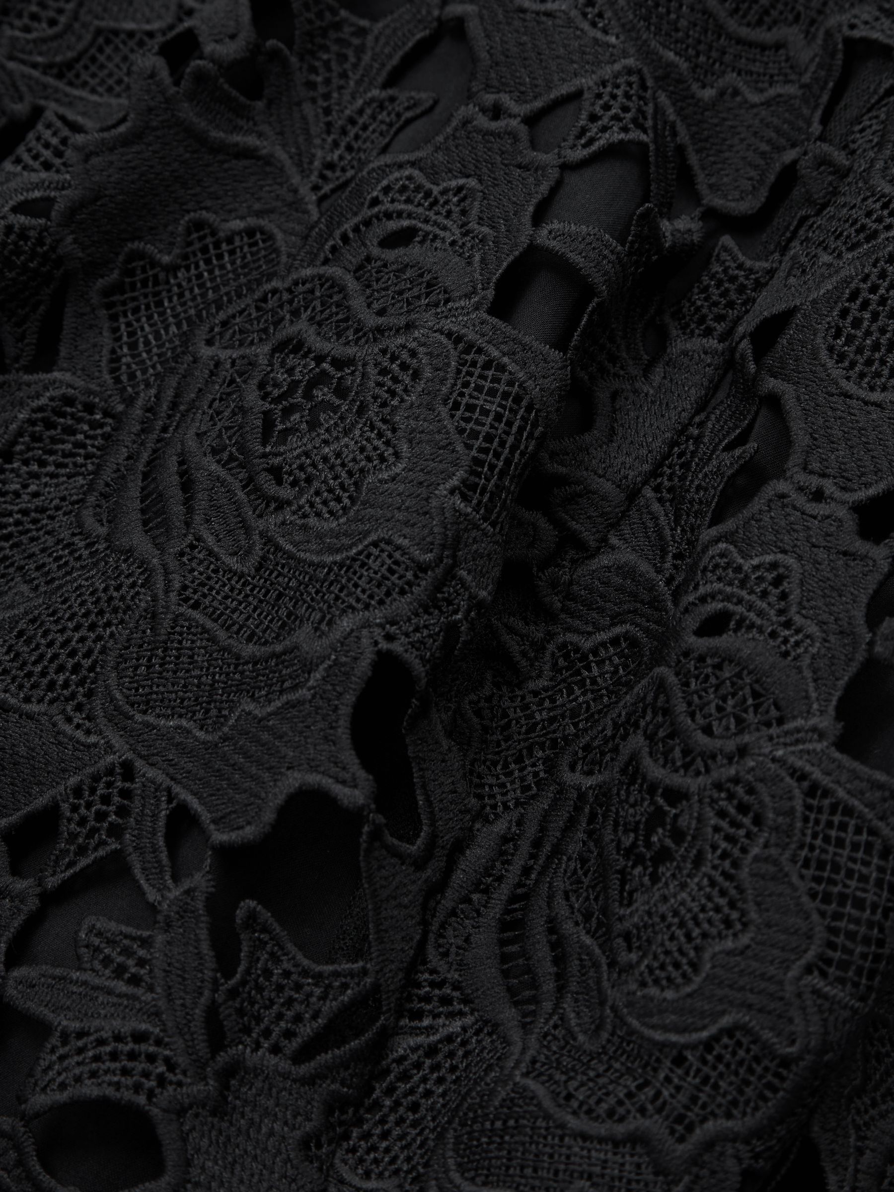 Leo Lin Lace Mini Dress in Ebony - Image 5 of 6