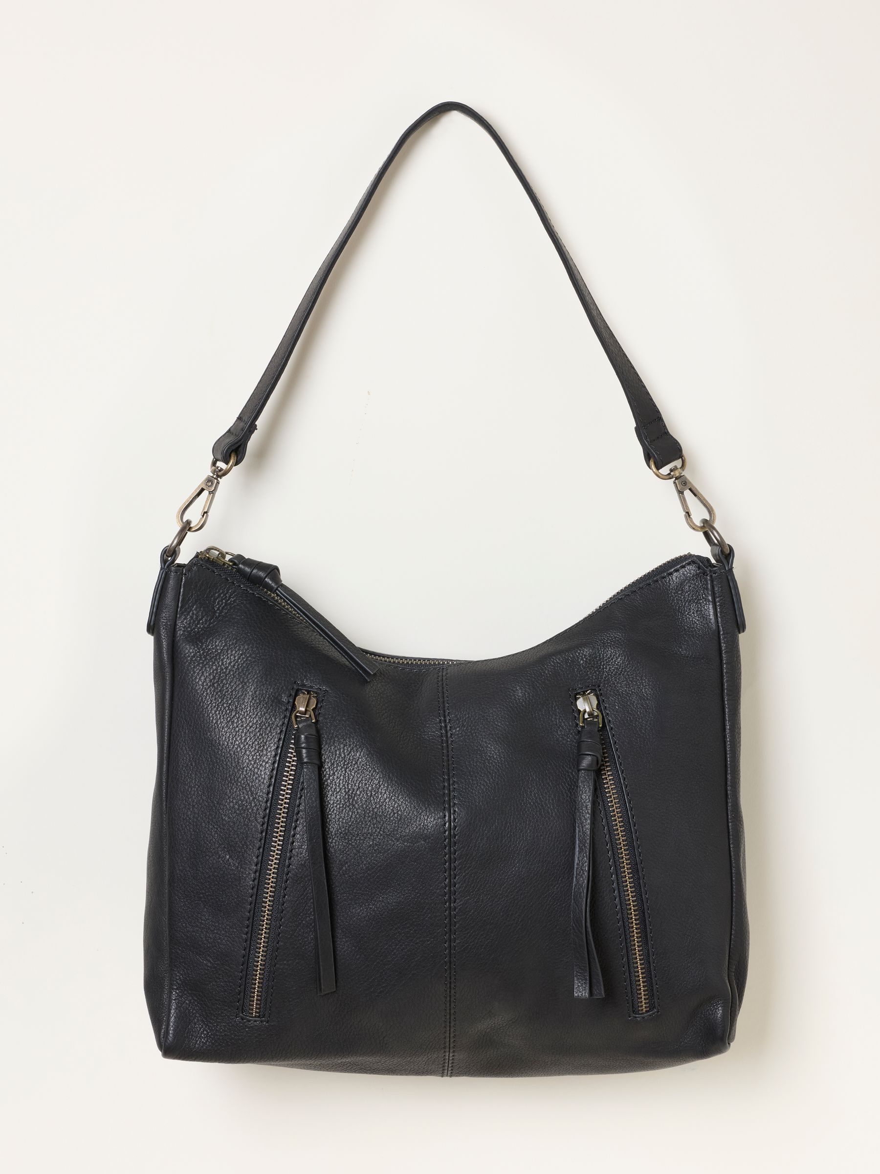 Polly Black Leather Crossbody Bag - Image 1 of 3