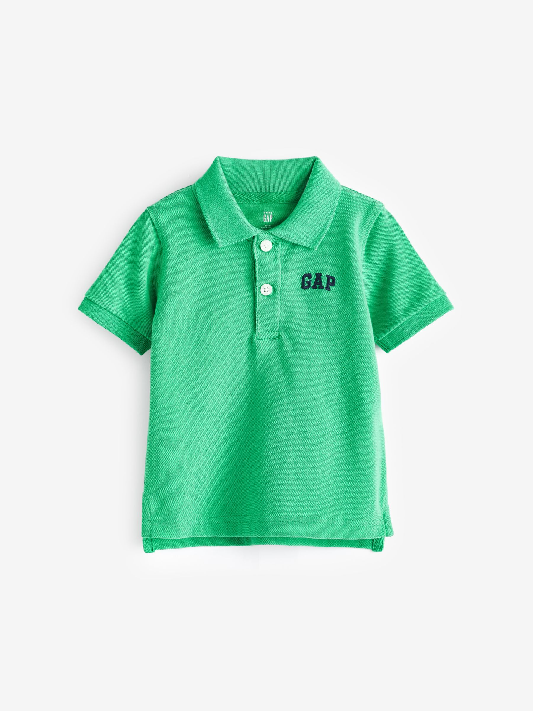 Green Logo Pique Short Sleeve Polo Shirt (Newborn-5yrs) - Image 1 of 1