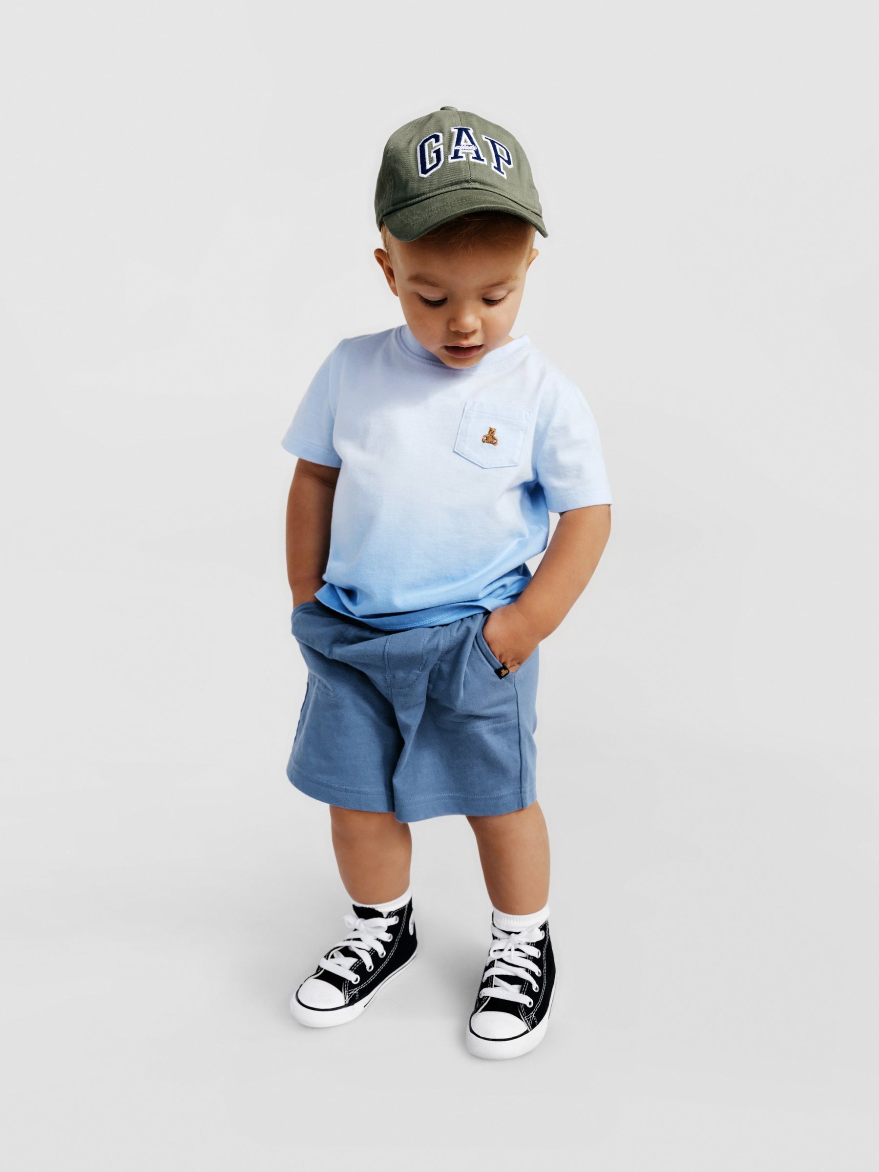 Blue Short Sleeve Crew Neck T-Shirt (Newborn-5yrs) - Image 1 of 1