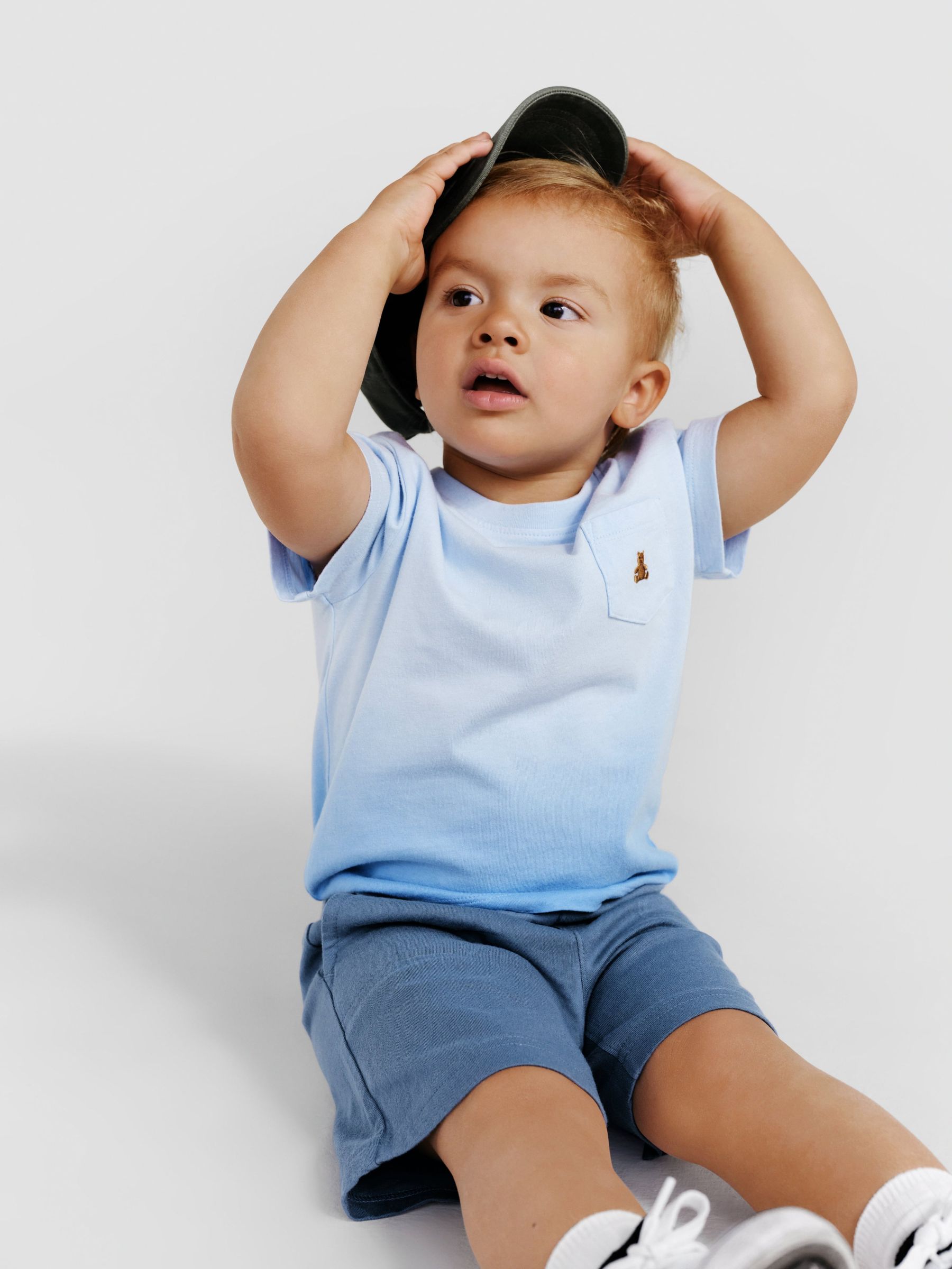 Blue Short Sleeve Crew Neck T-Shirt (Newborn-5yrs) - Image 3 of 6