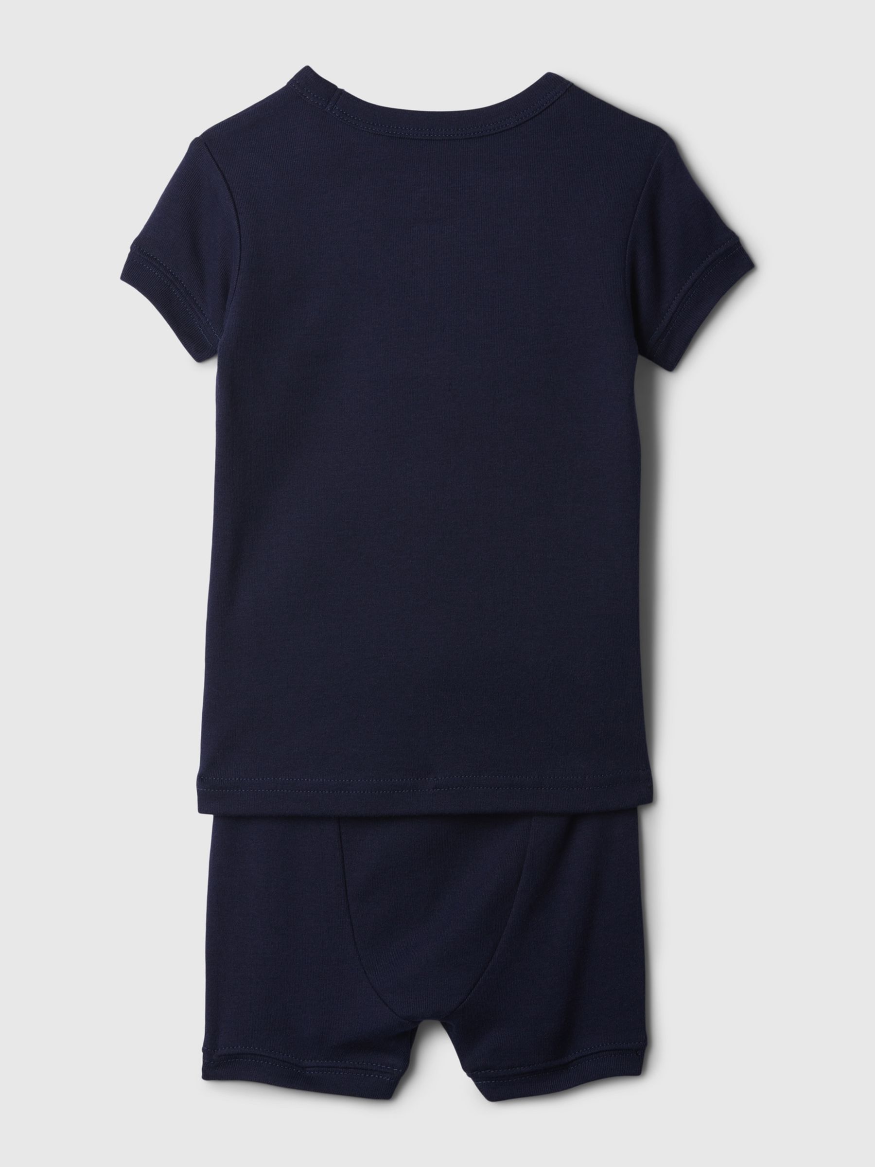Black Graphic Short Sleeve Pyjama Set (12mths-5yrs) - Image 2 of 2
