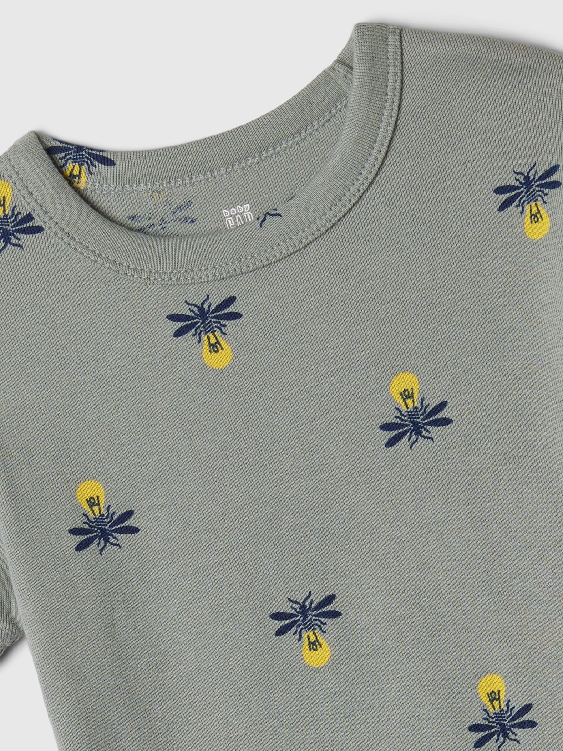 Grey Organic Cotton Short Pyjama Set (12mths-5yrs) - Image 3 of 3