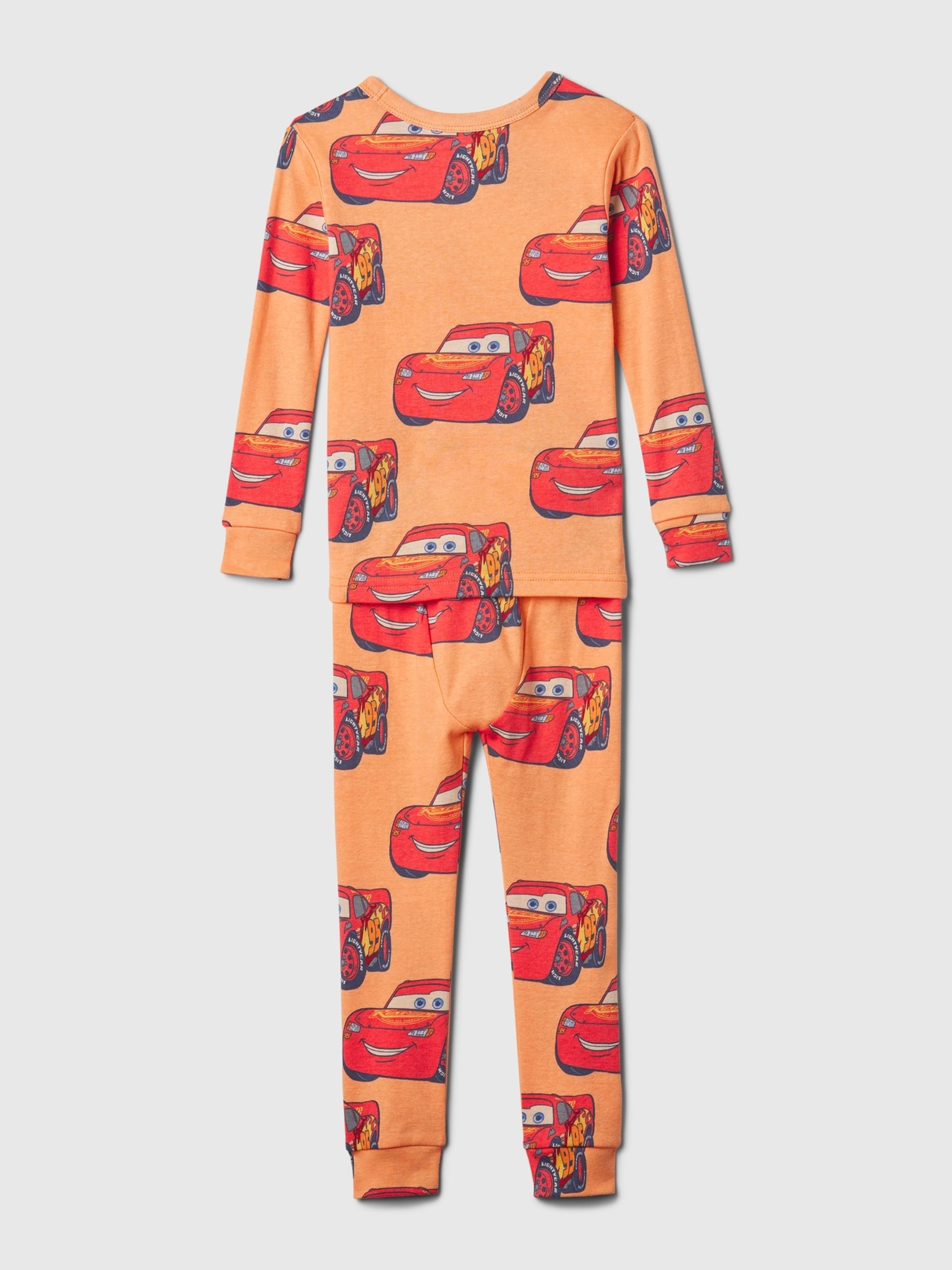 Orange Disney Cars Organic Cotton Long Sleeve Pyjama Set (6mths-5yrs) - Image 2 of 3