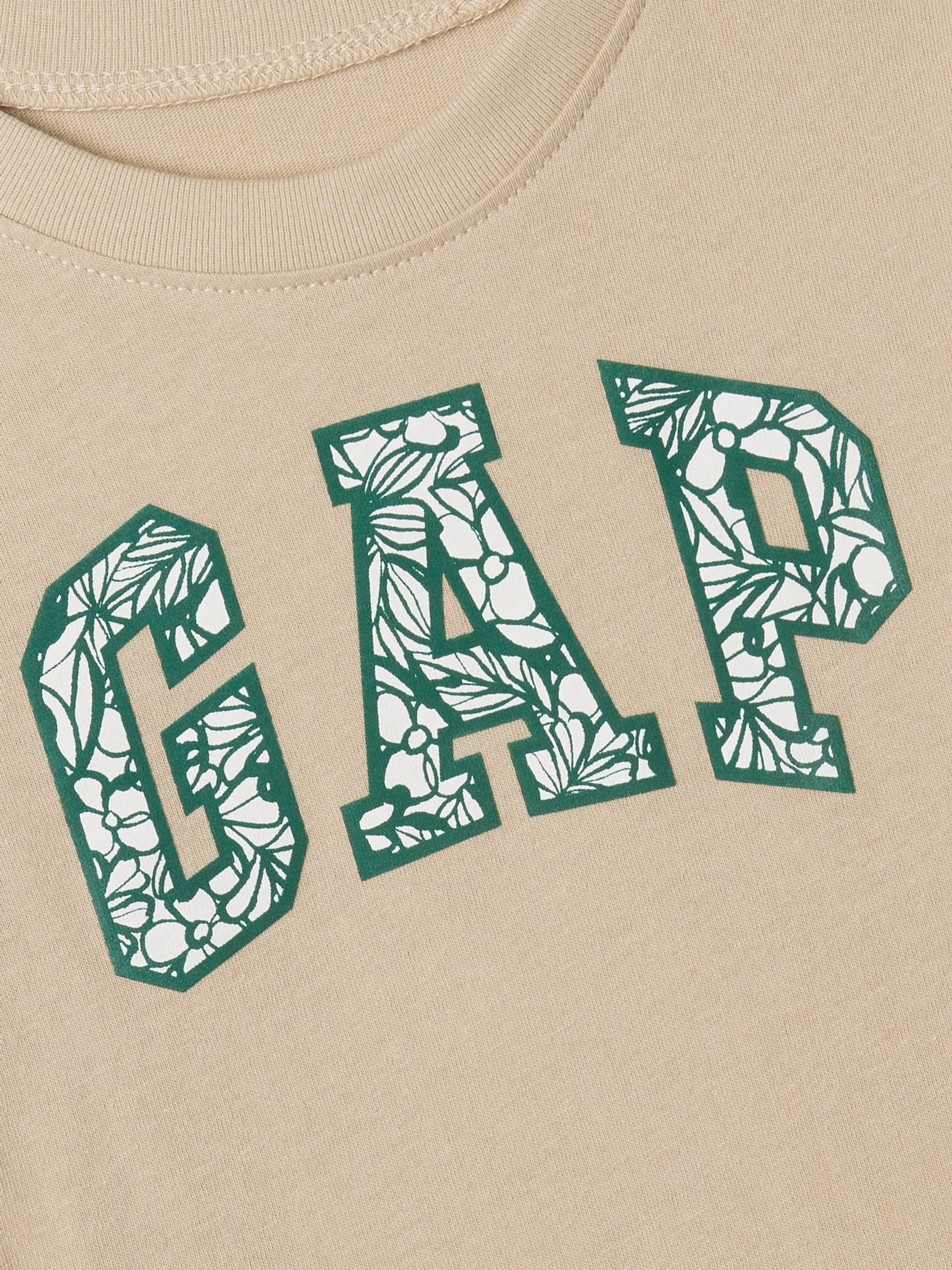 Neutral Floral Logo Crew Neck Short Sleeve T-Shirt (Newborn-5yrs) - Image 3 of 3