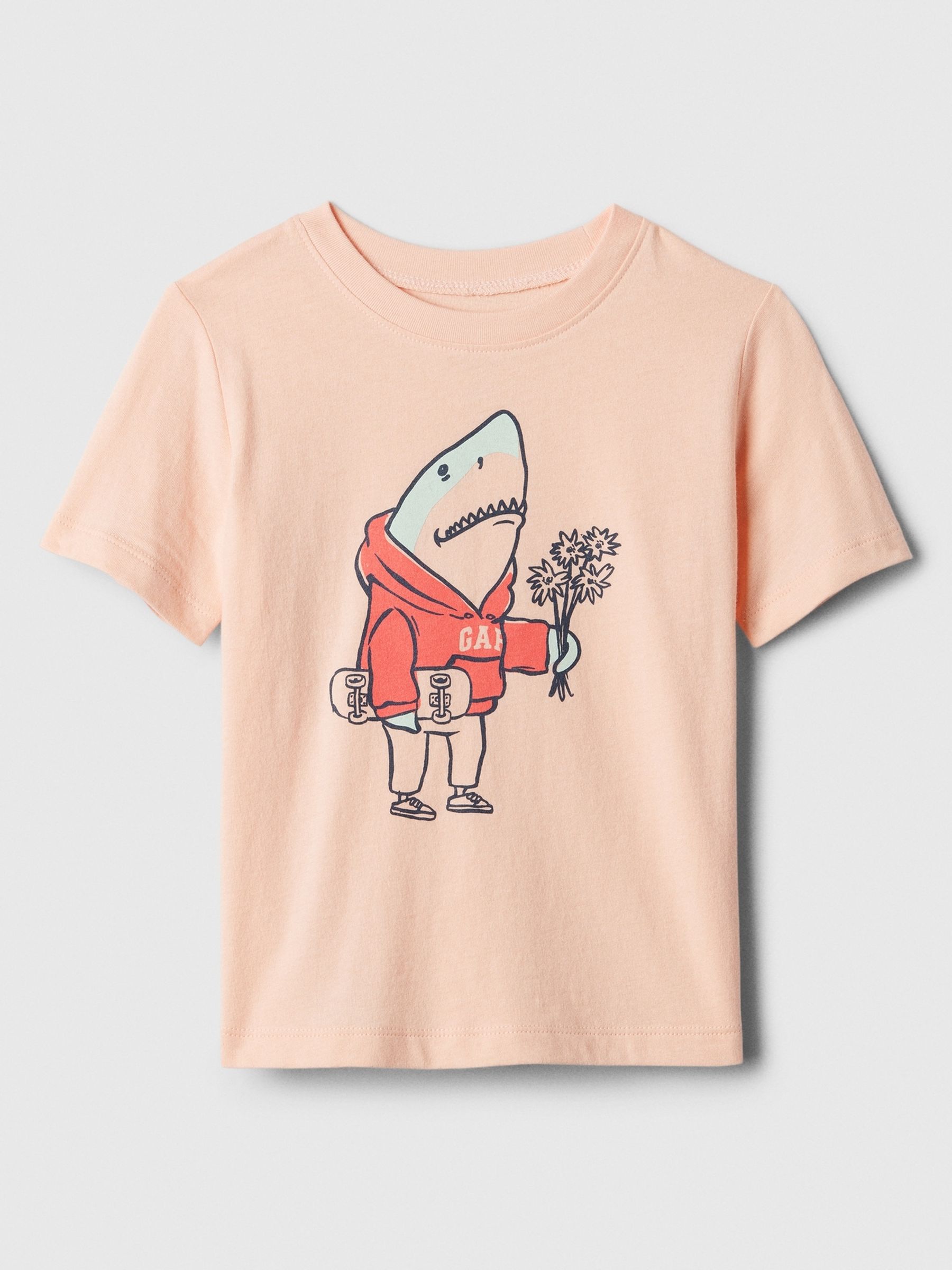 Pink Graphic Short Sleeve Crew Neck T-Shirt (Newborn-5yrs) - Image 1 of 1