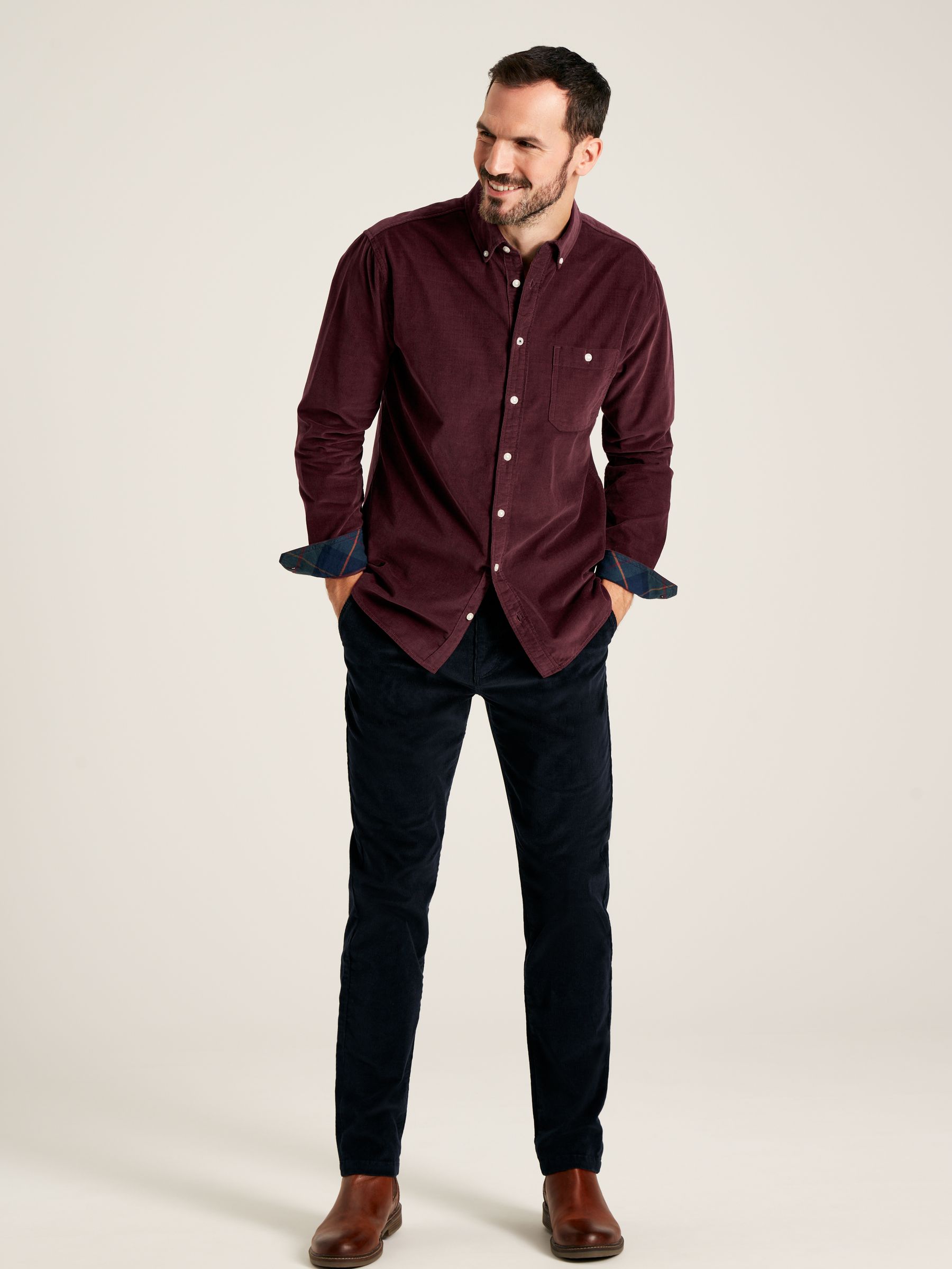 Miller Burgundy Corduroy Shirt - Image 3 of 6