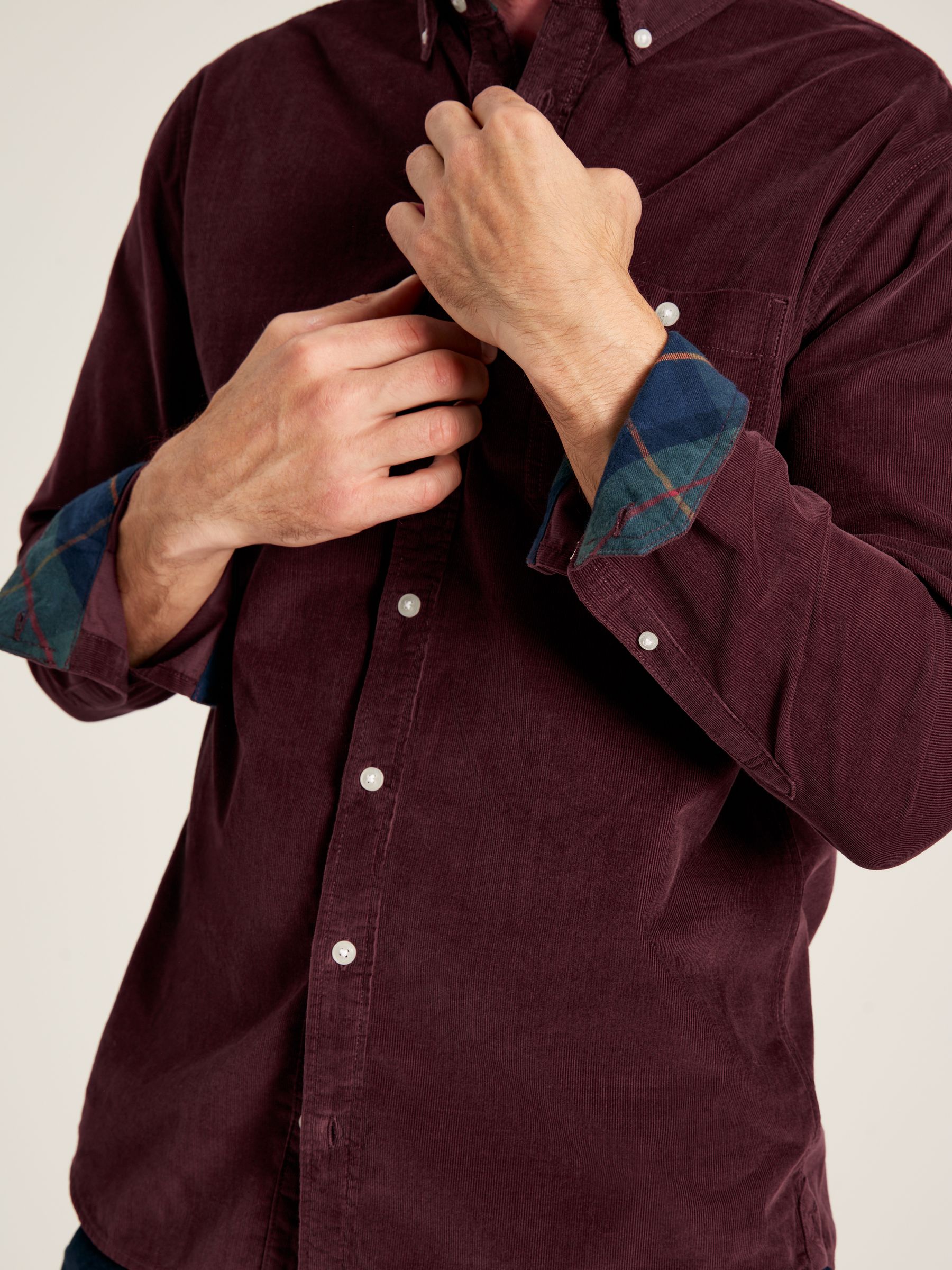 Miller Burgundy Corduroy Shirt - Image 5 of 6