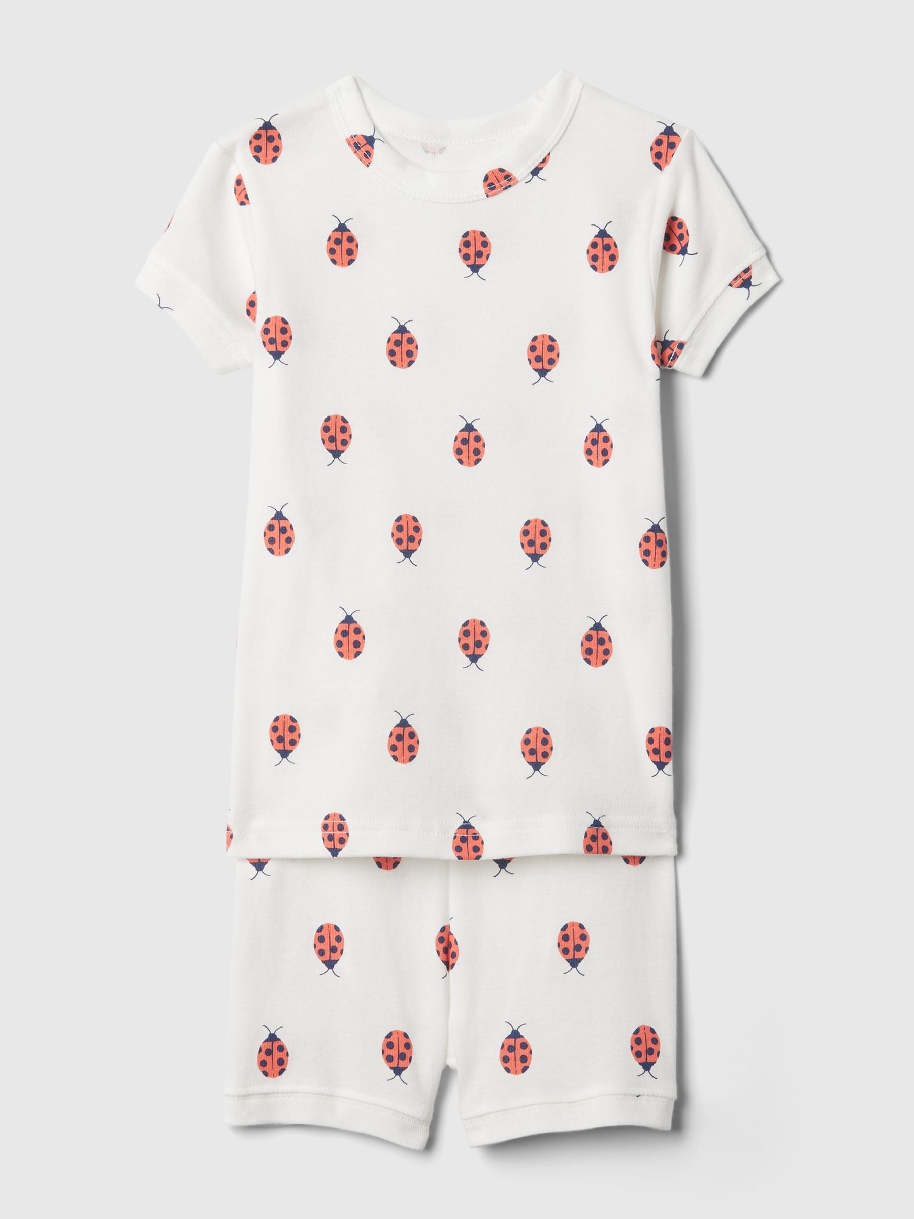 White Organic Cotton Short Pyjama Set (12mths-5yrs) - Image 1 of 2