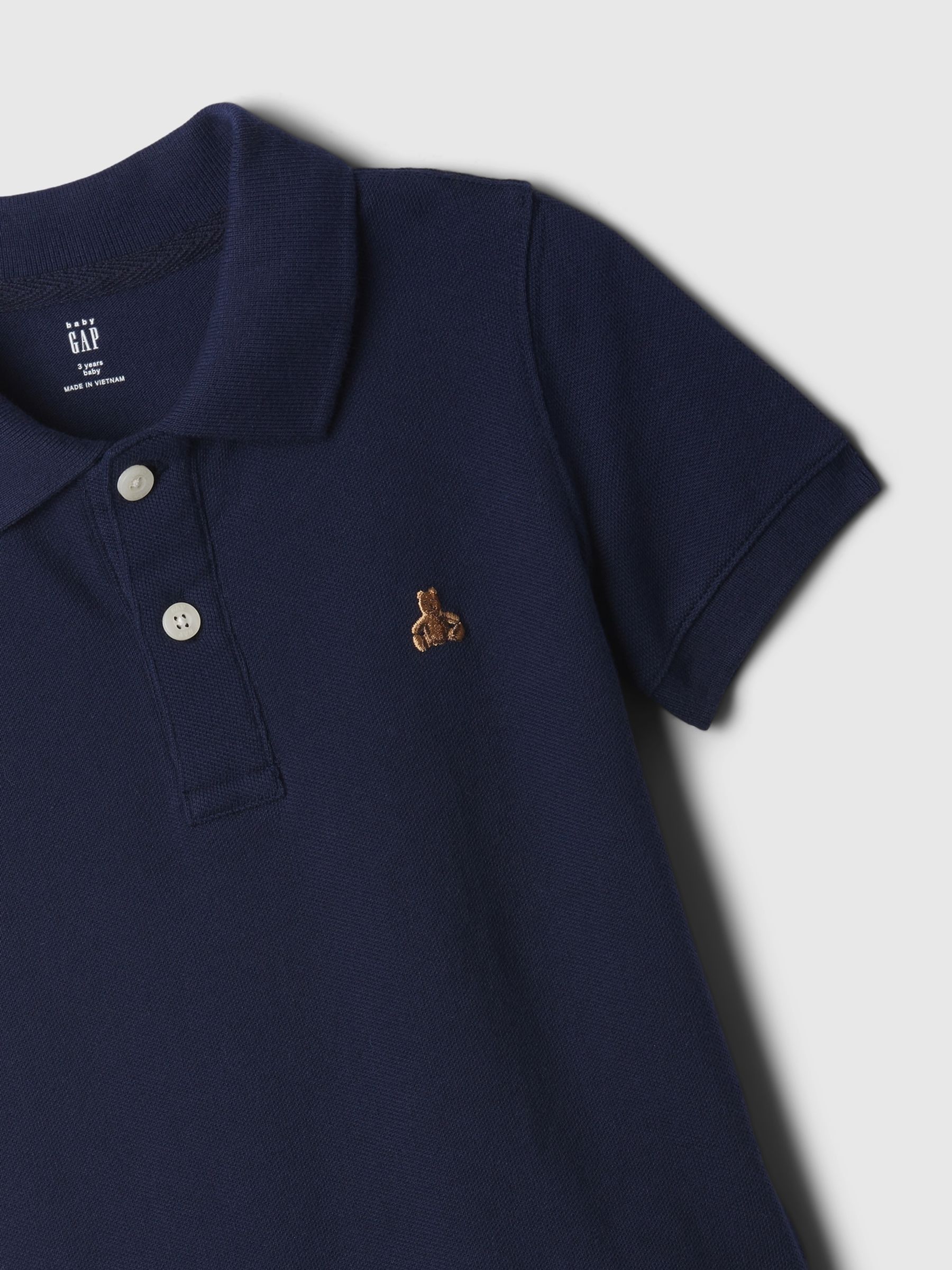 Blue Brannan Bear Baby Polo and Shorts Outfit Set (6mths-5yrs) - Image 3 of 3