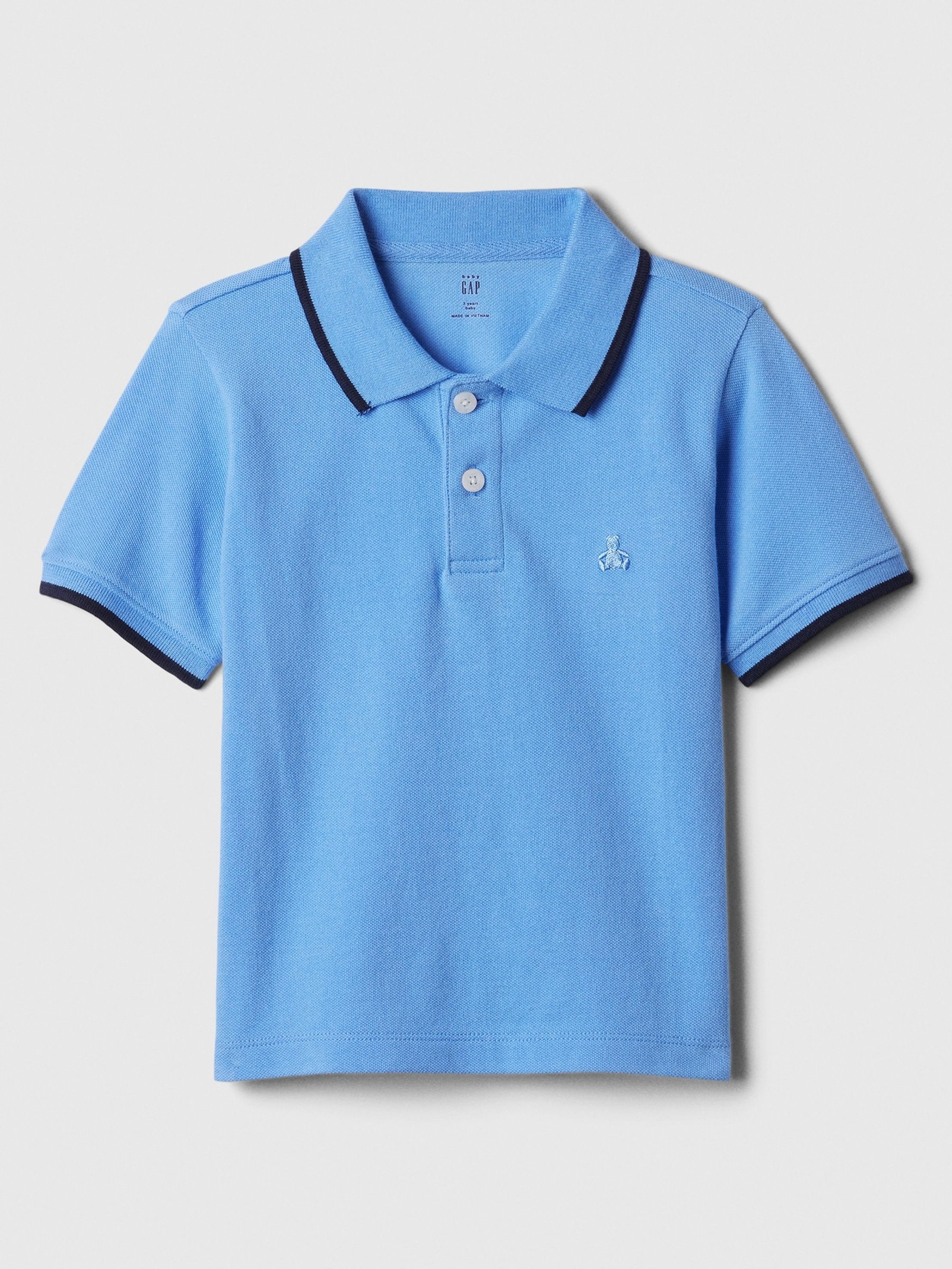 Blue Brannan Bear Pique Baby Polo Shirt (Newborn-5yrs) - Image 1 of 1
