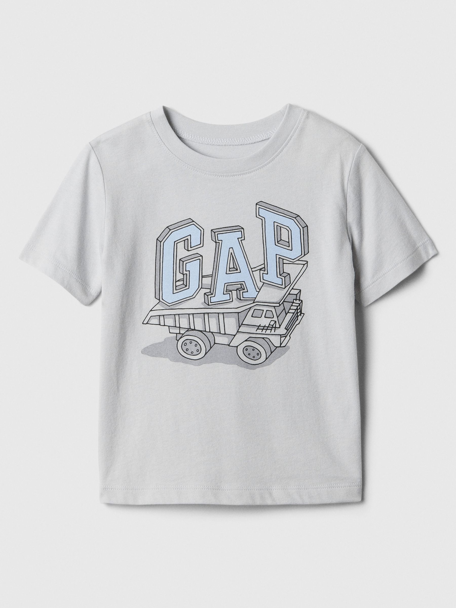 Grey Truck Graphic Logo Short Sleeve Crew Neck T-Shirt (Newborn-5yrs) - Image 1 of 1