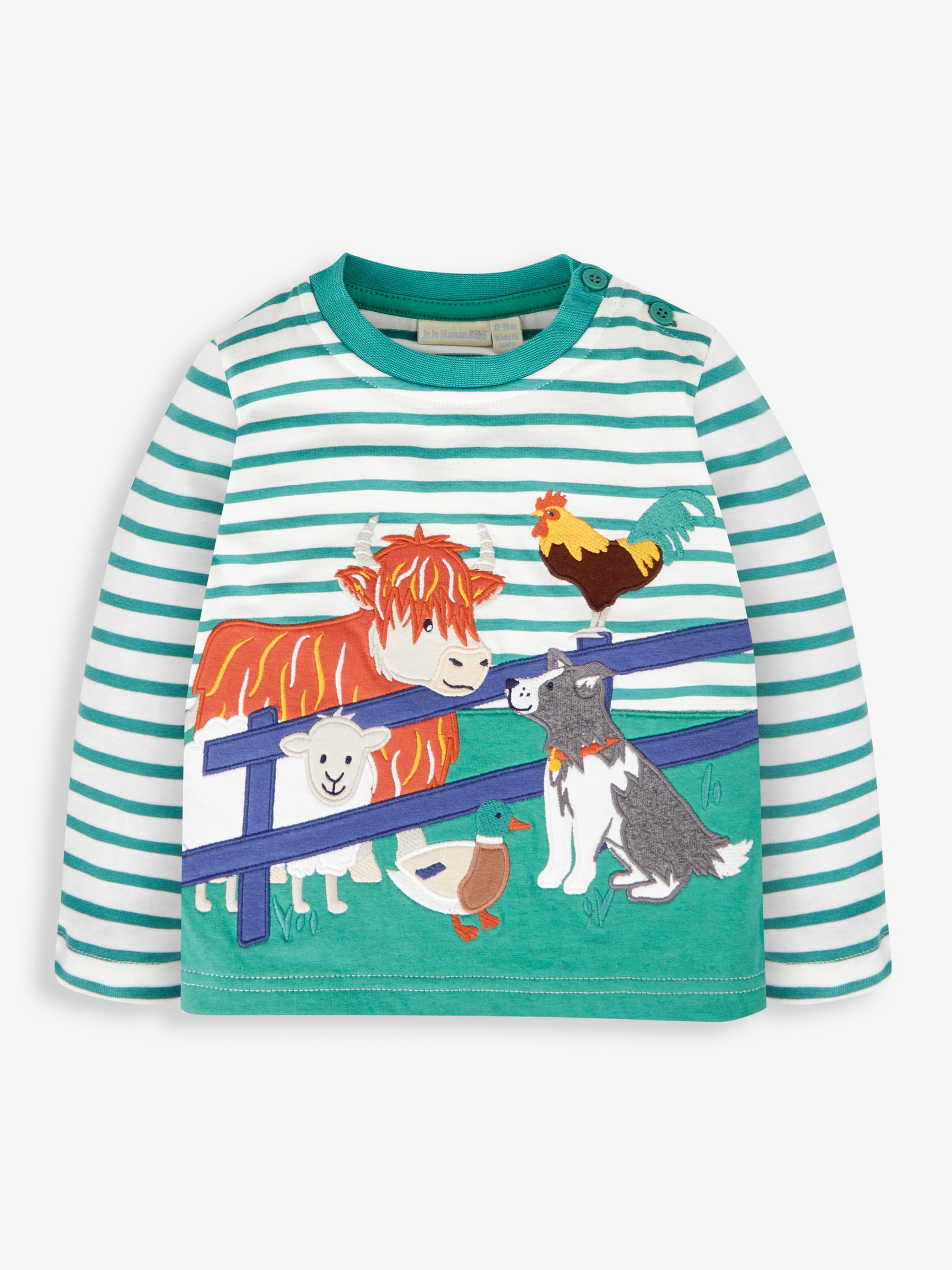 Ecru Boys' Farm Friends Appliqué Top - Image 1 of 3