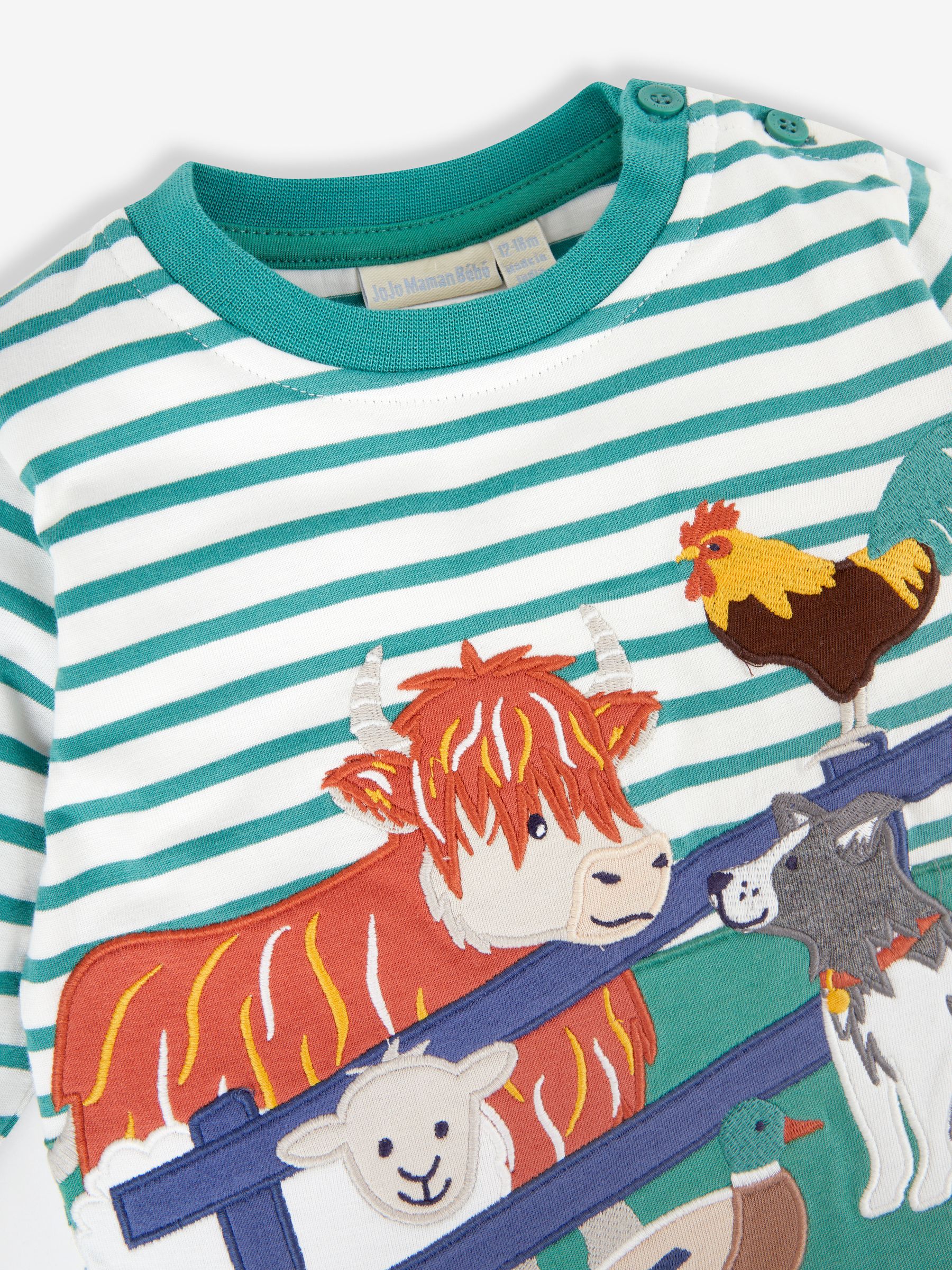 Ecru Boys' Farm Friends Appliqué Top - Image 2 of 3