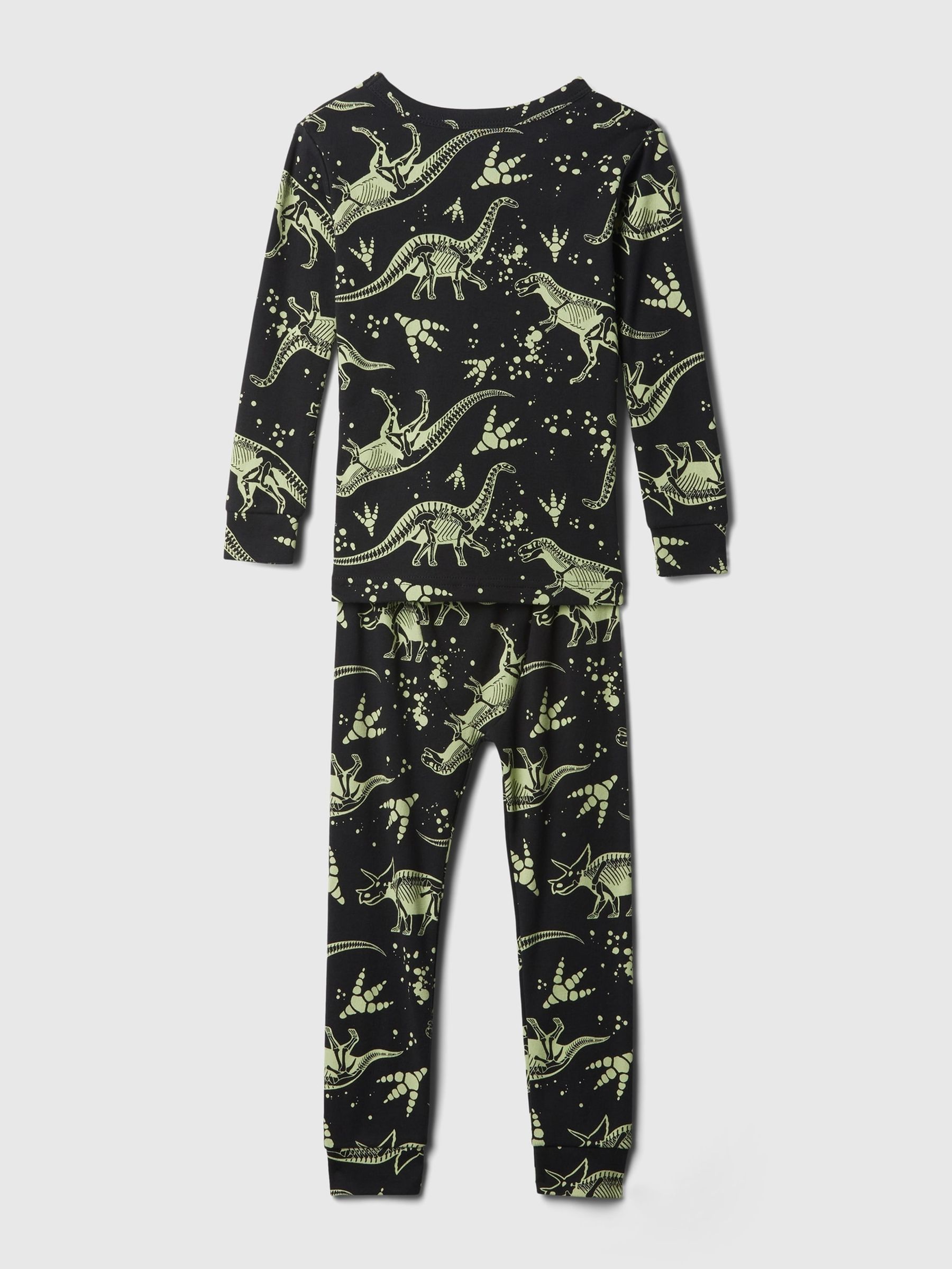 Black Organic Cotton Graphic Print Pyjama Set (12mths-5yrs) - Image 2 of 2