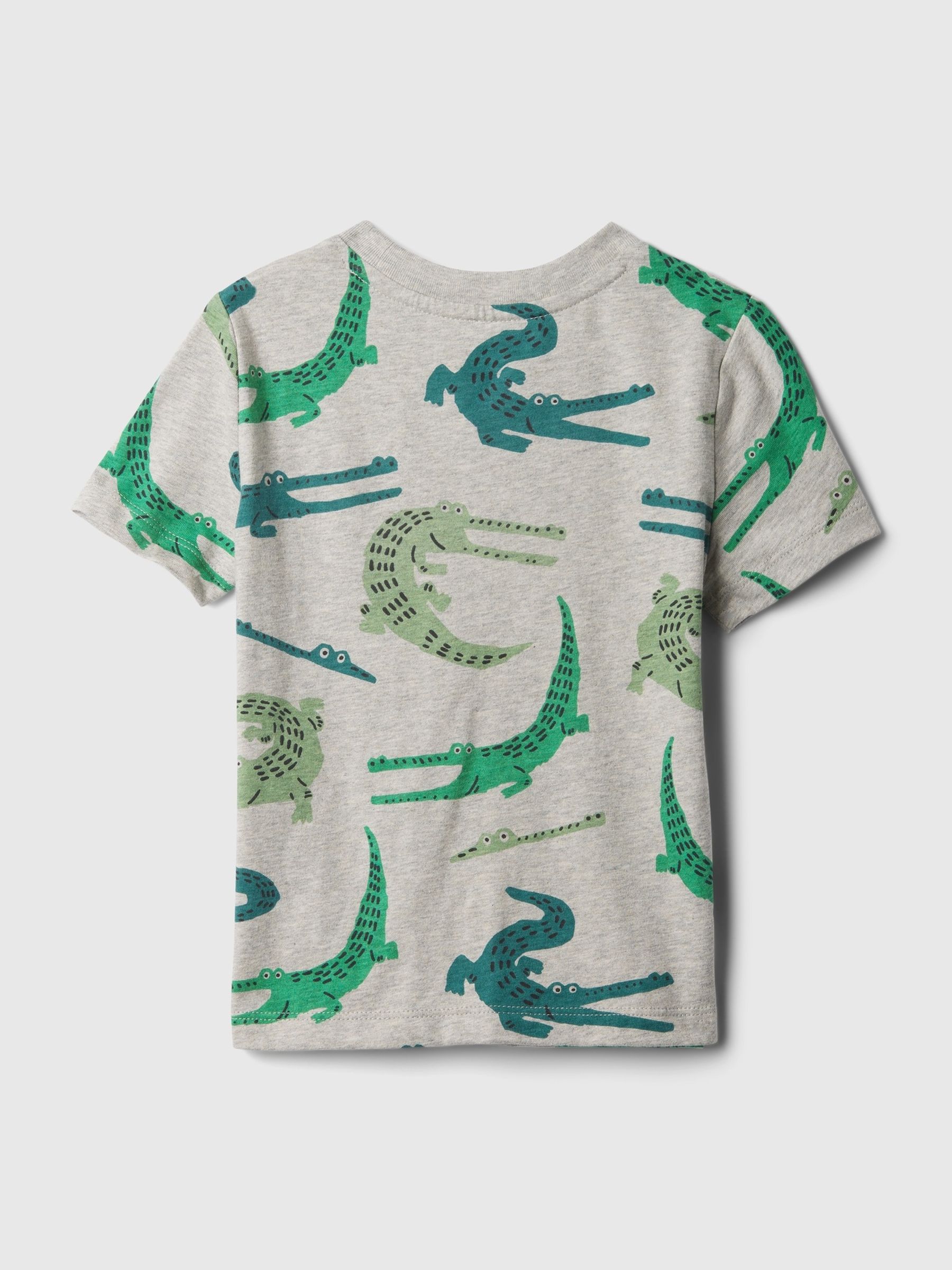 Grey Croc Short Sleeve Crew Neck T-Shirt (Newborn-5yrs) - Image 2 of 2