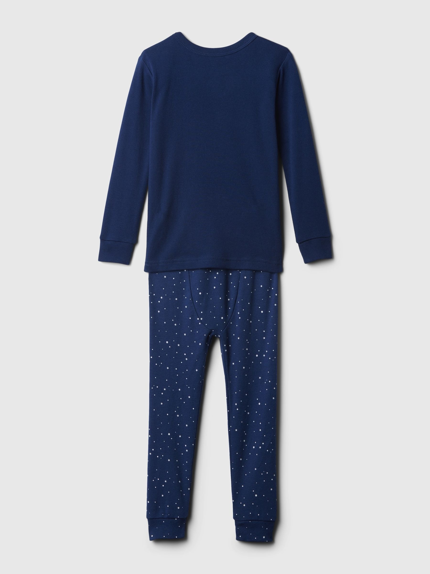 Navy Blue Disney Little Mermaid Organic Cotton Long Sleeve Pyjama Set (12mths-5yrs) - Image 2 of 2