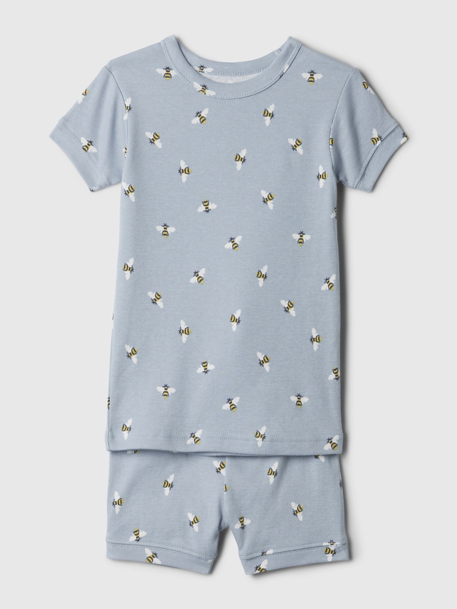 Blue Organic Cotton Short Pyjama Set (12mths-5yrs) - Image 1 of 1