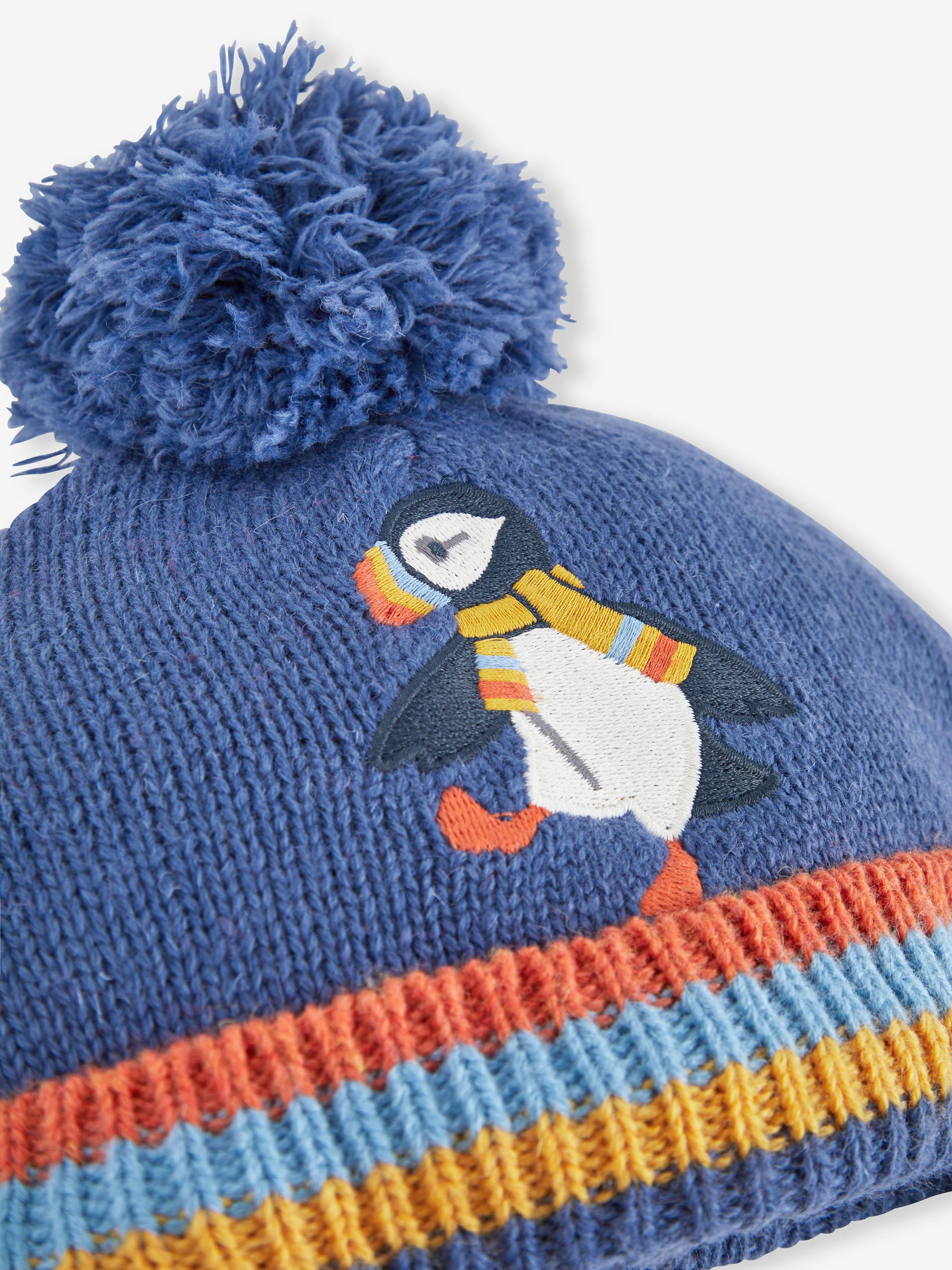 Indigo Puffin Appliqué Hat - Image 2 of 2
