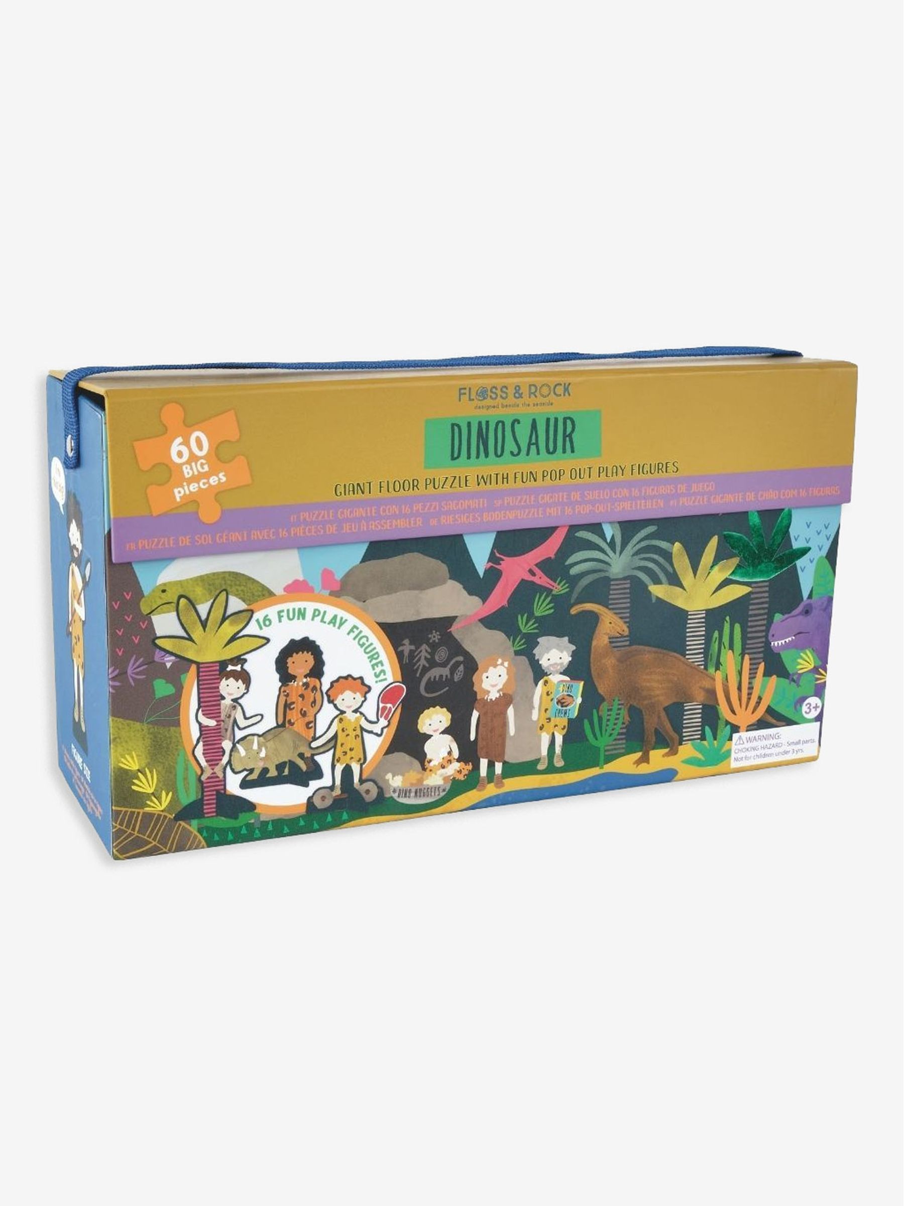Floss & Rock 60-Piece Dino Floor Puzzle with Pop-Out Pieces - Image 1 of 2