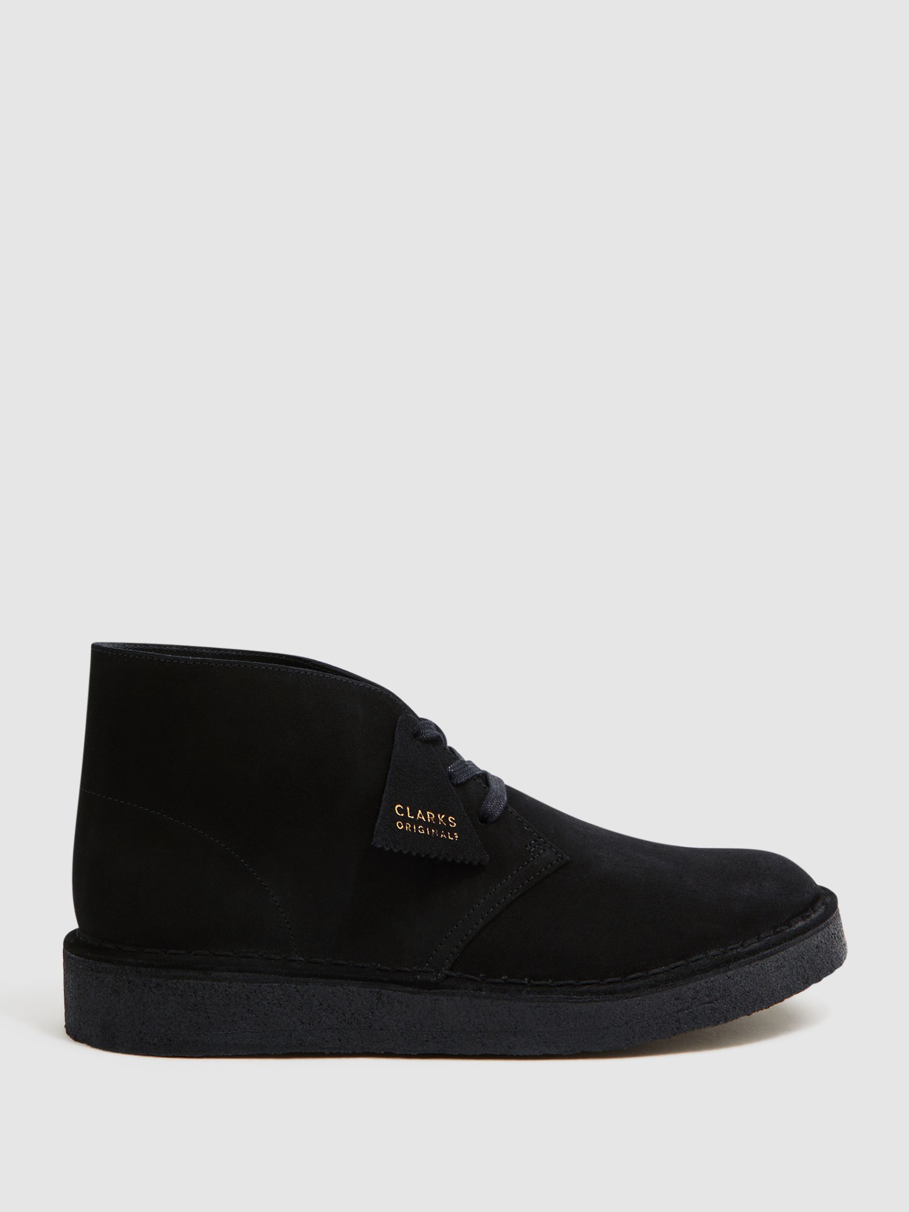 Clarks Originals Suede Desert Boots in Black - Image 2 of 6