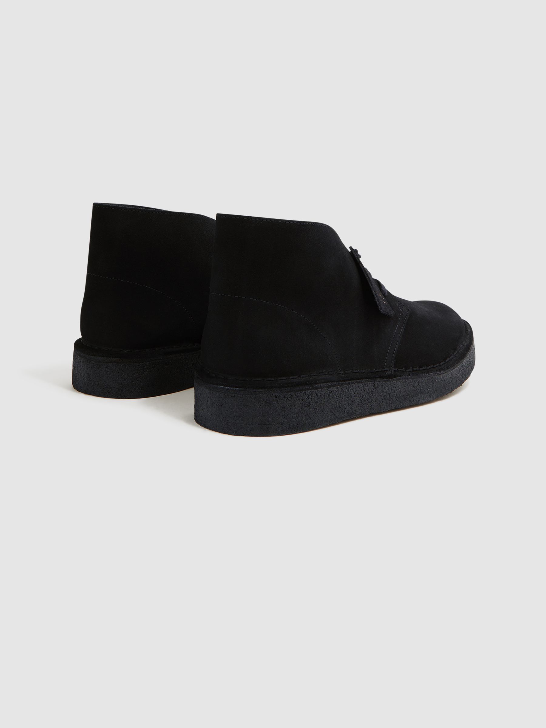 Clarks Originals Suede Desert Boots in Black - Image 4 of 6