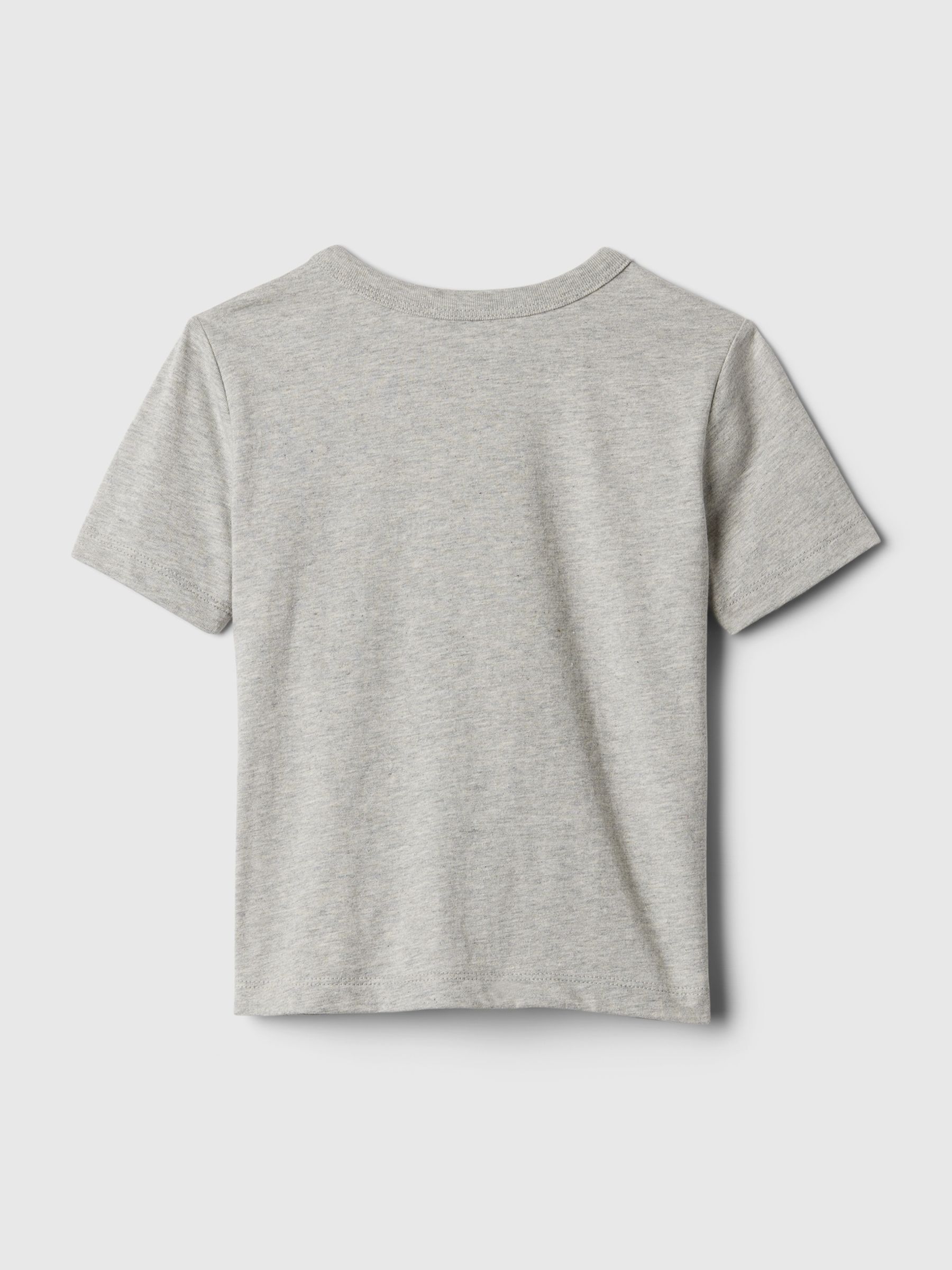 Grey Spaceship Graphic Logo Short Sleeve Crew Neck T-Shirt (Newborn-5yrs) - Image 3 of 3