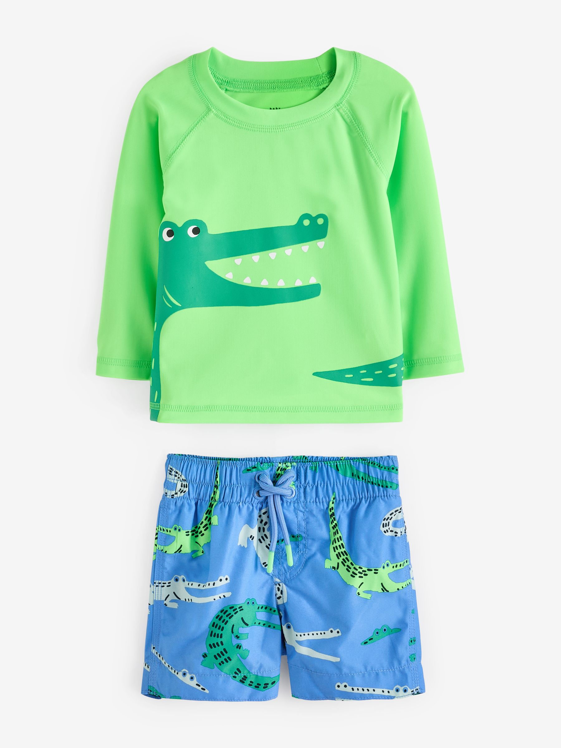 Blue Baby Rashguard and Swim Short Set (6mths-5yrs) - Image 1 of 1