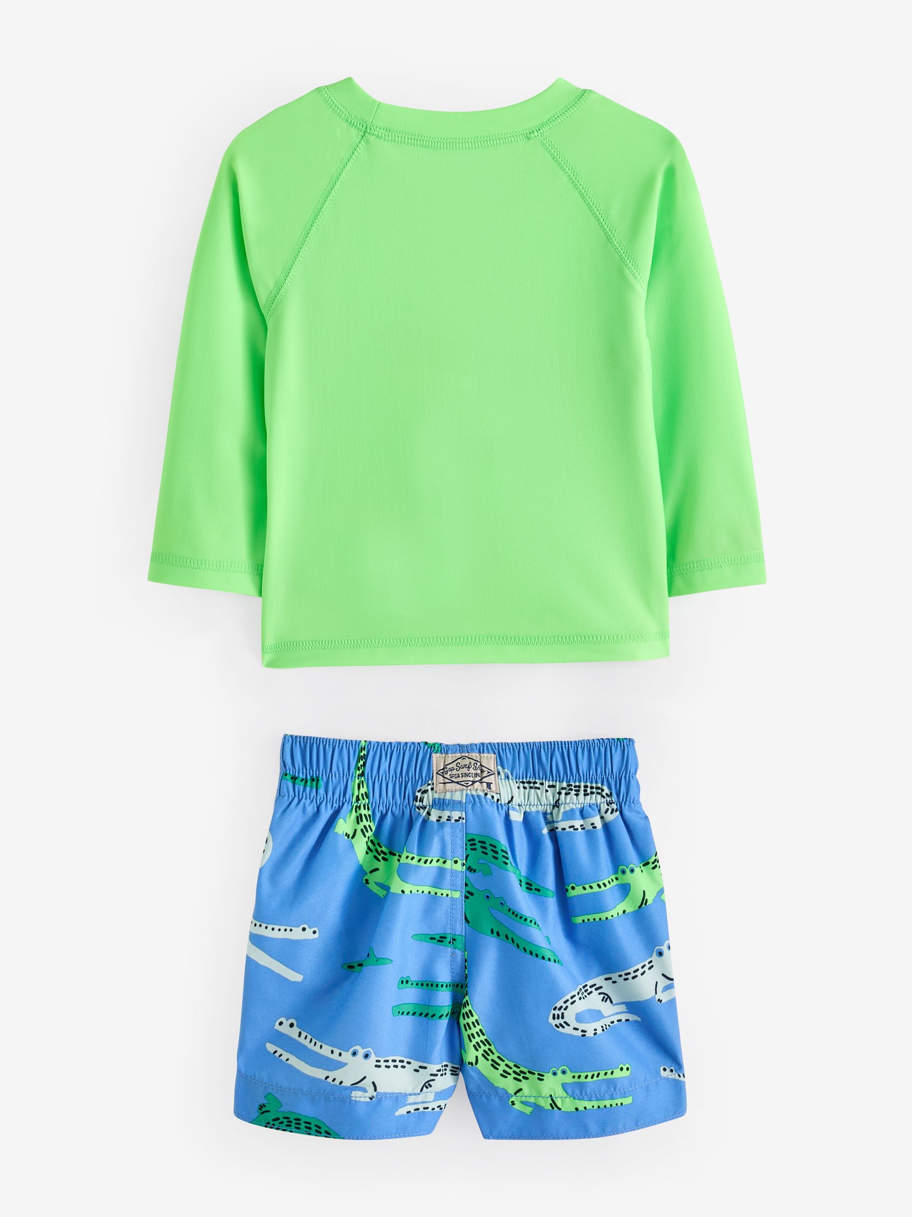 Blue Baby Rashguard and Swim Short Set (6mths-5yrs) - Image 3 of 4