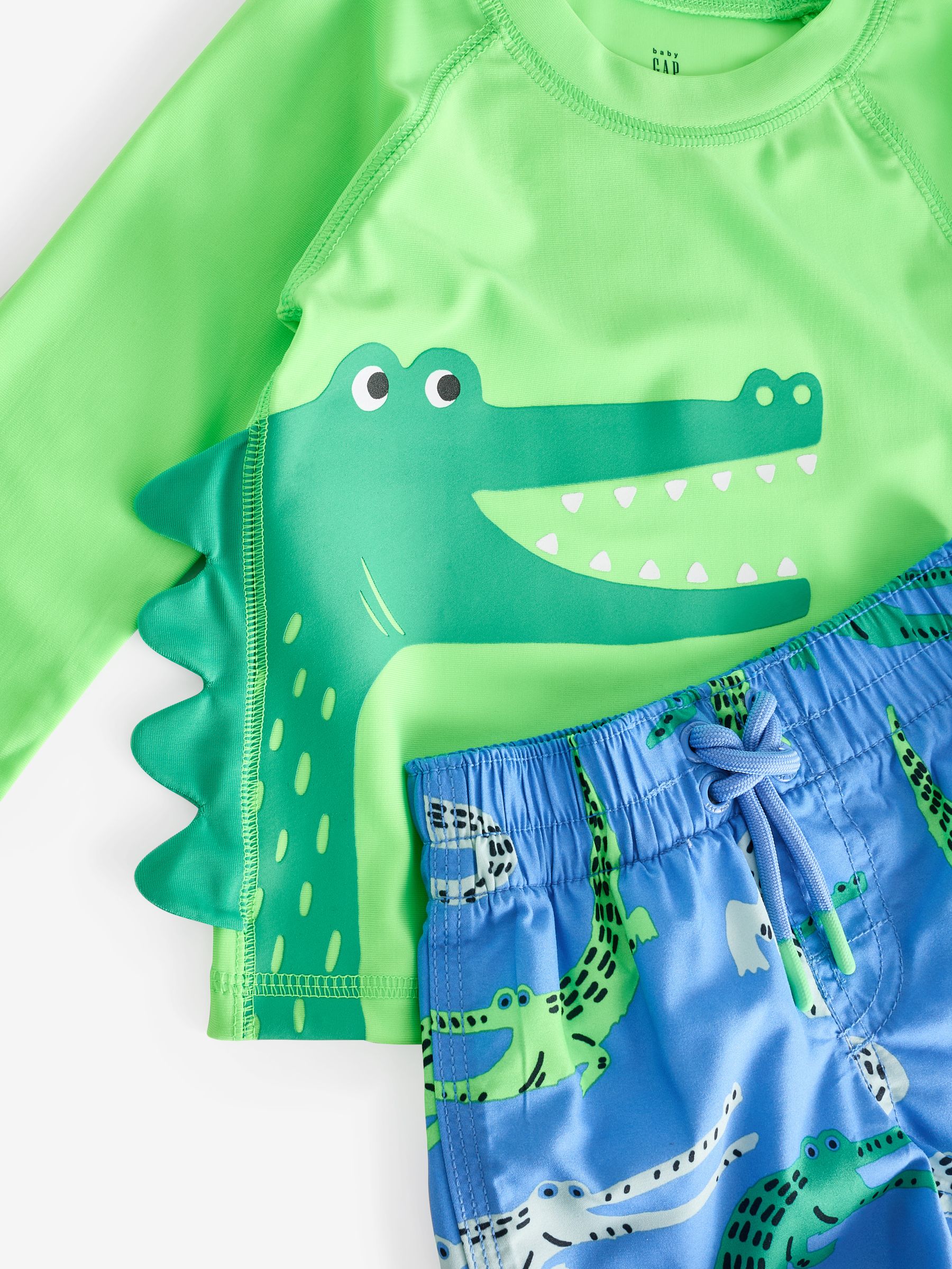 Blue Baby Rashguard and Swim Short Set (6mths-5yrs) - Image 4 of 4