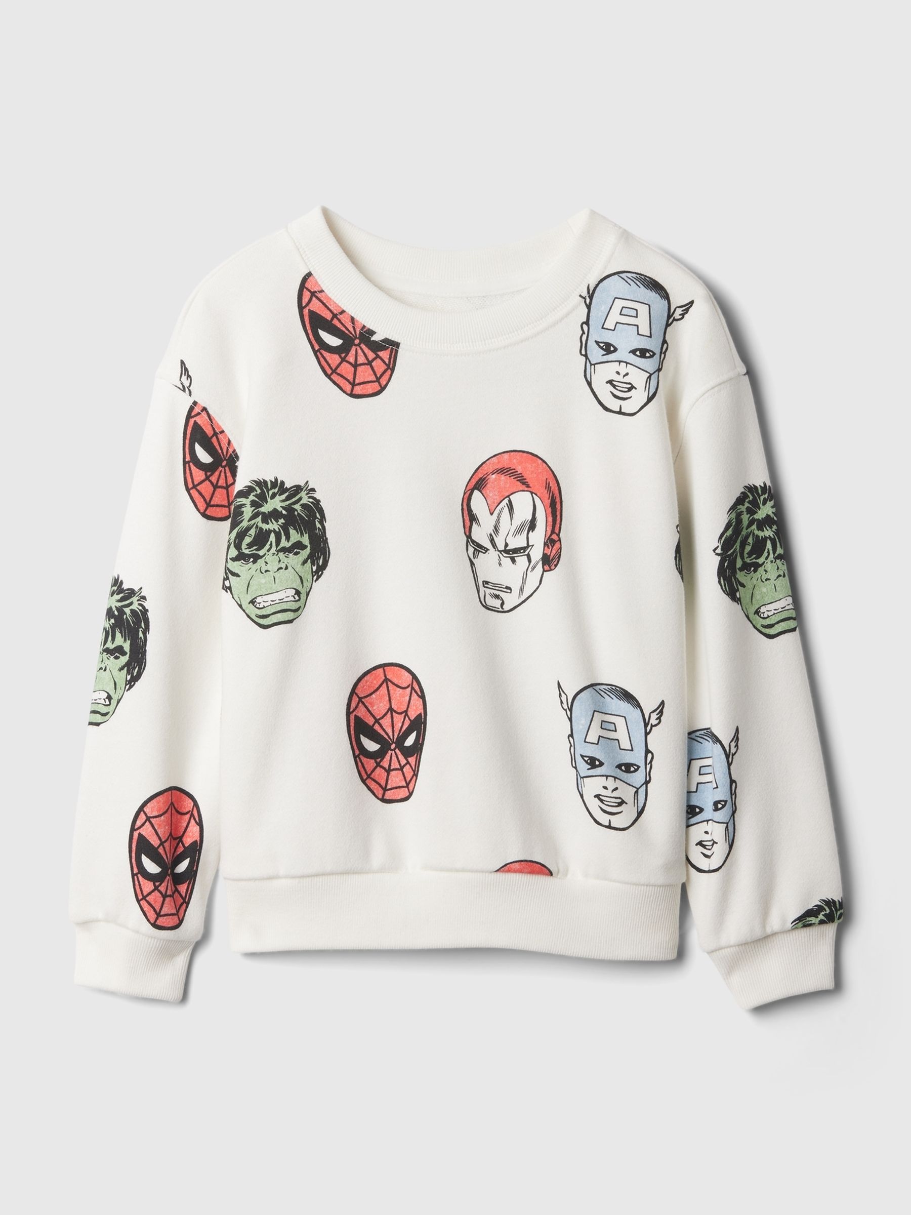 White Marvel Graphic Sweatshirt (6mths-5yrs) - Image 1 of 3