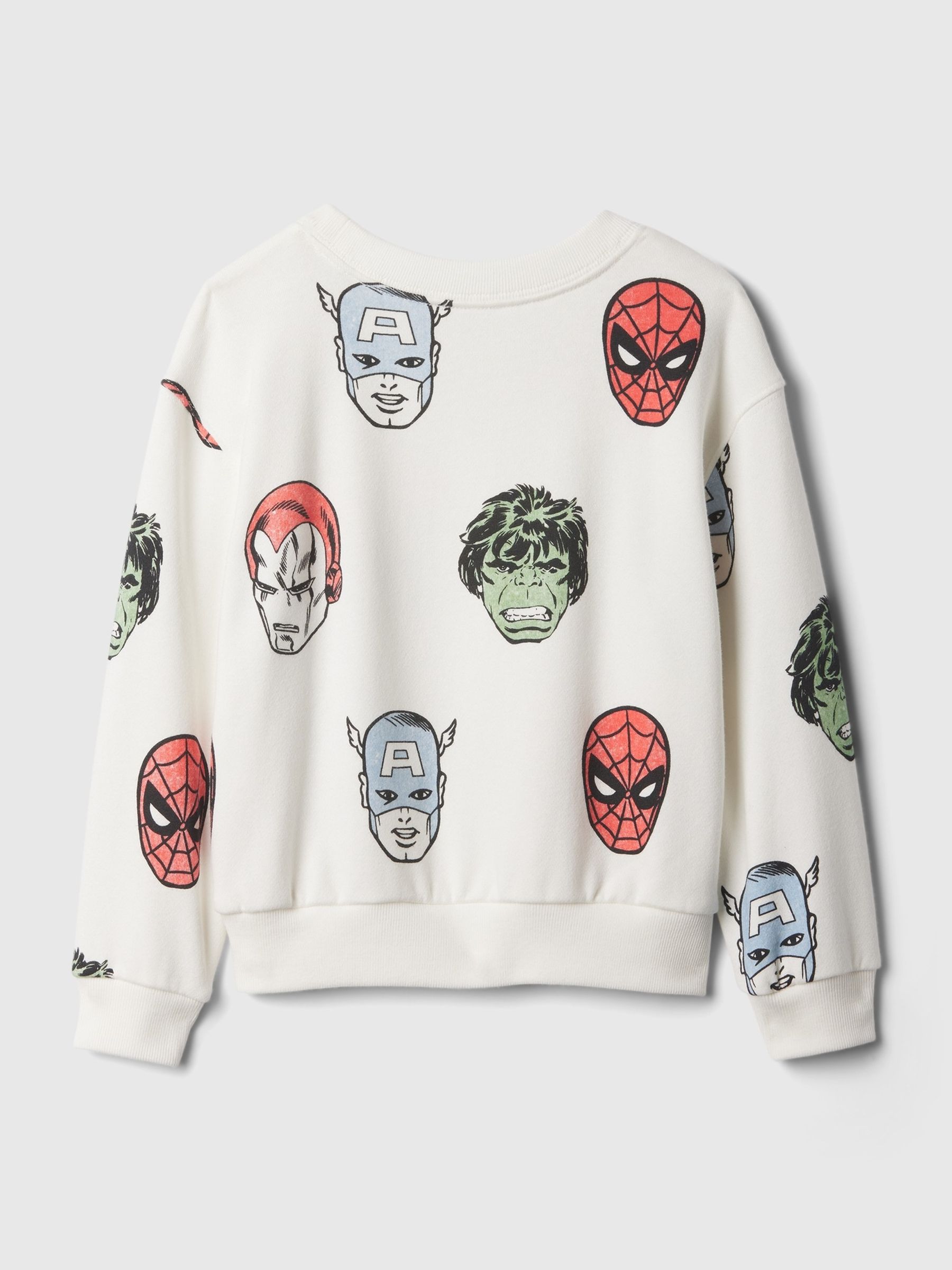 White Marvel Graphic Sweatshirt (6mths-5yrs) - Image 2 of 3