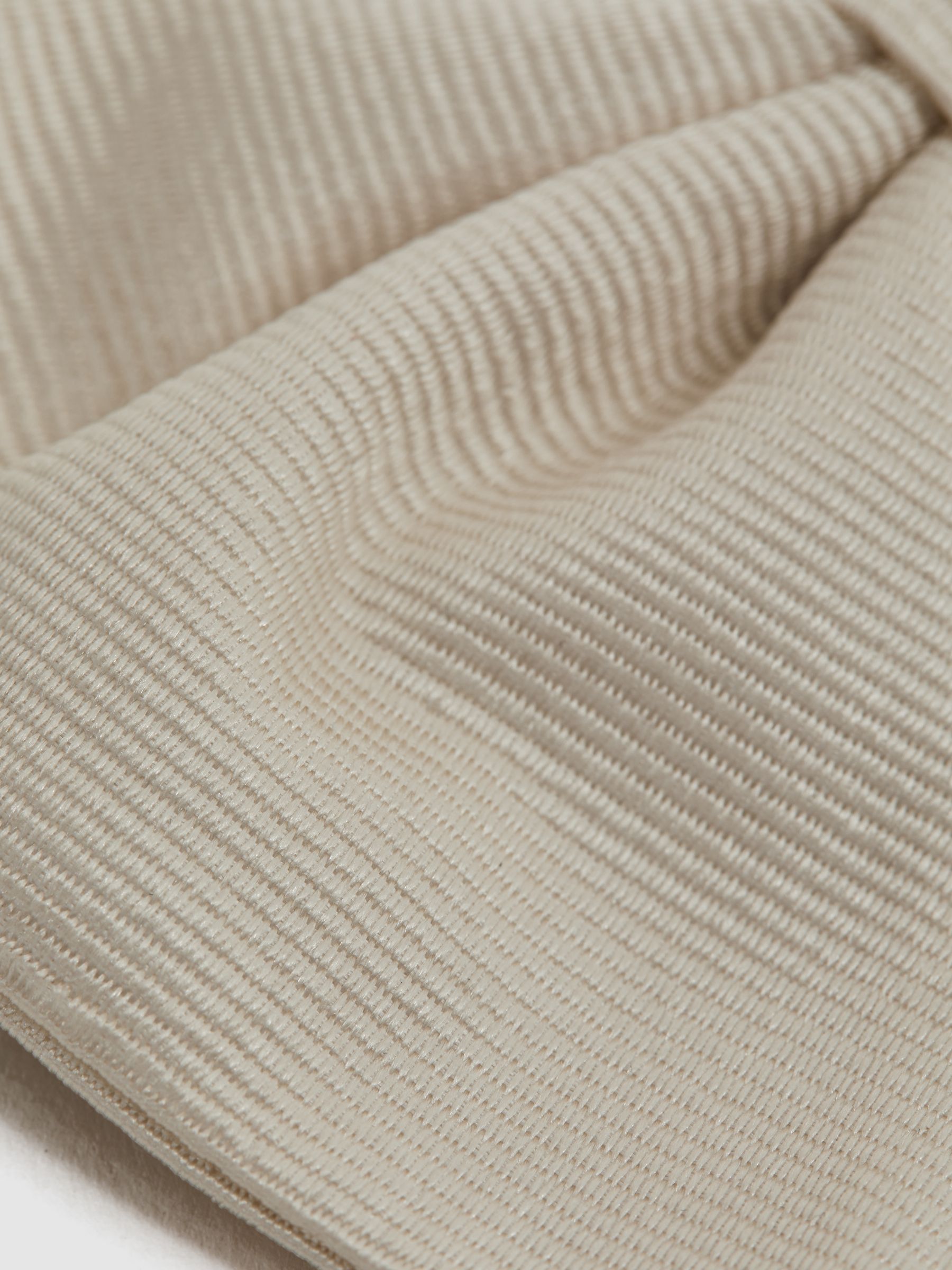Grosgrain Silk Bow Tie in Ivory - Image 5 of 5