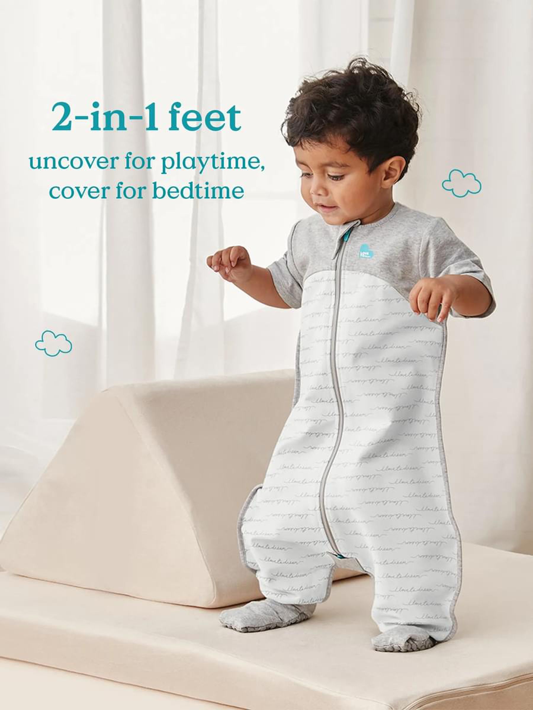 White Love To Dream Cotton Sleepsuit - Image 5 of 9
