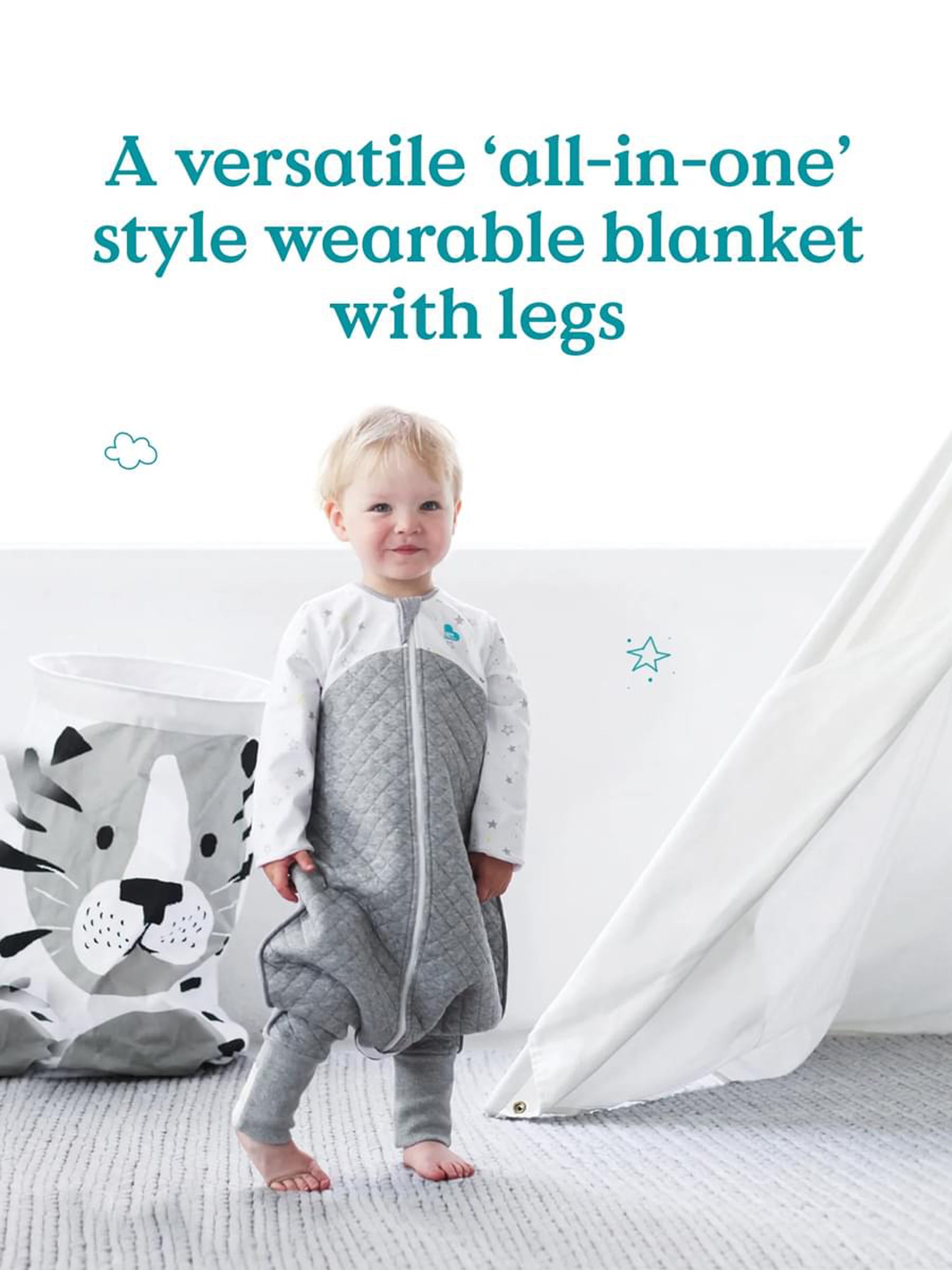 White Love To Dream Cotton Sleepsuit - Image 6 of 9