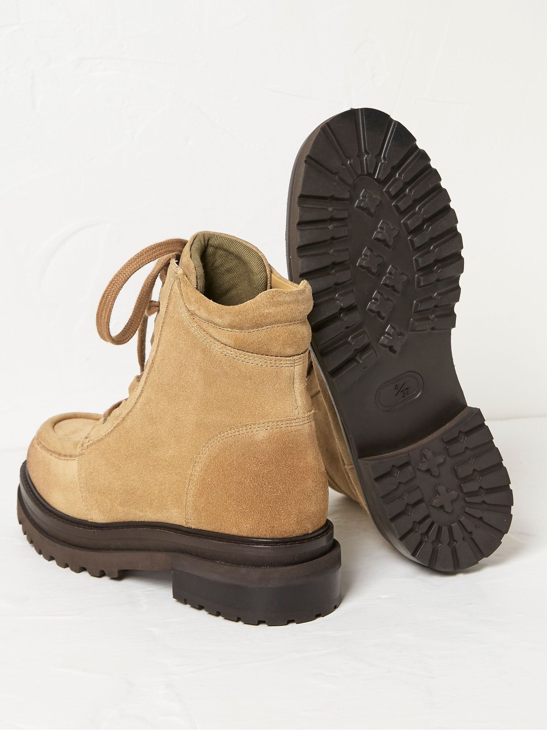 Clover Brown Suede Apron Ankle Boots - Image 2 of 4