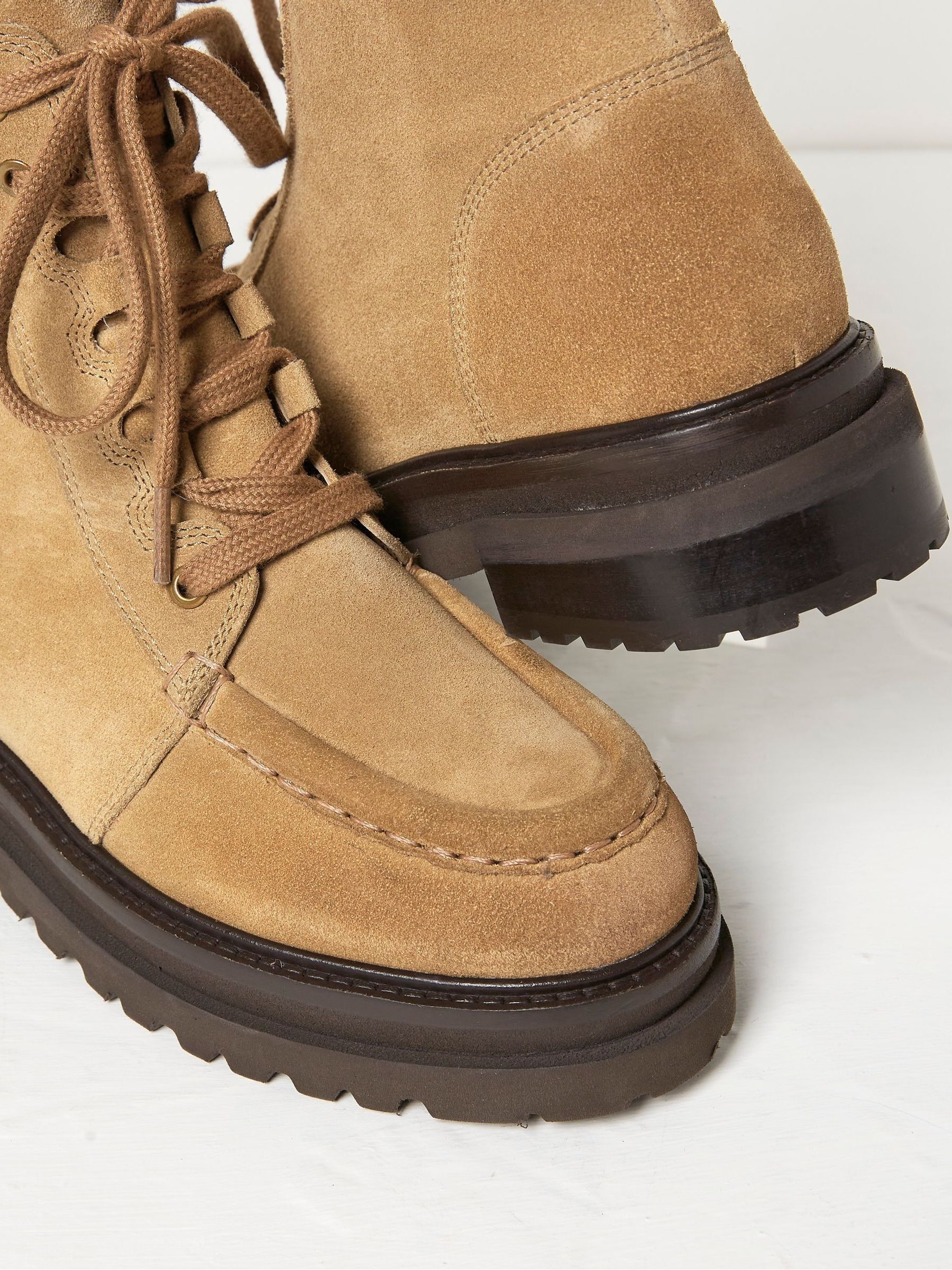Clover Brown Suede Apron Ankle Boots - Image 3 of 4
