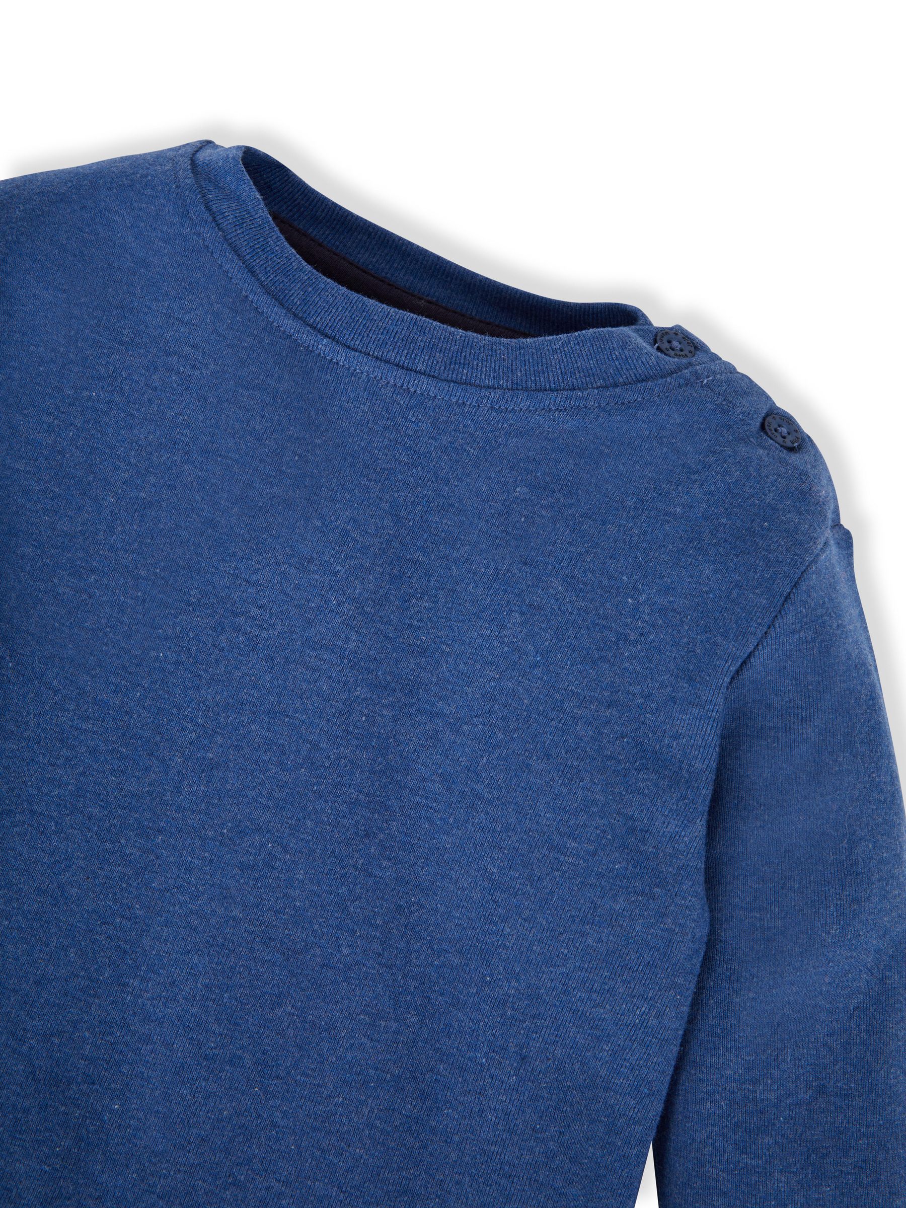 Denim Blue & Khaki Green 2-Pack Plain Long Sleeved Tops - Image 4 of 7