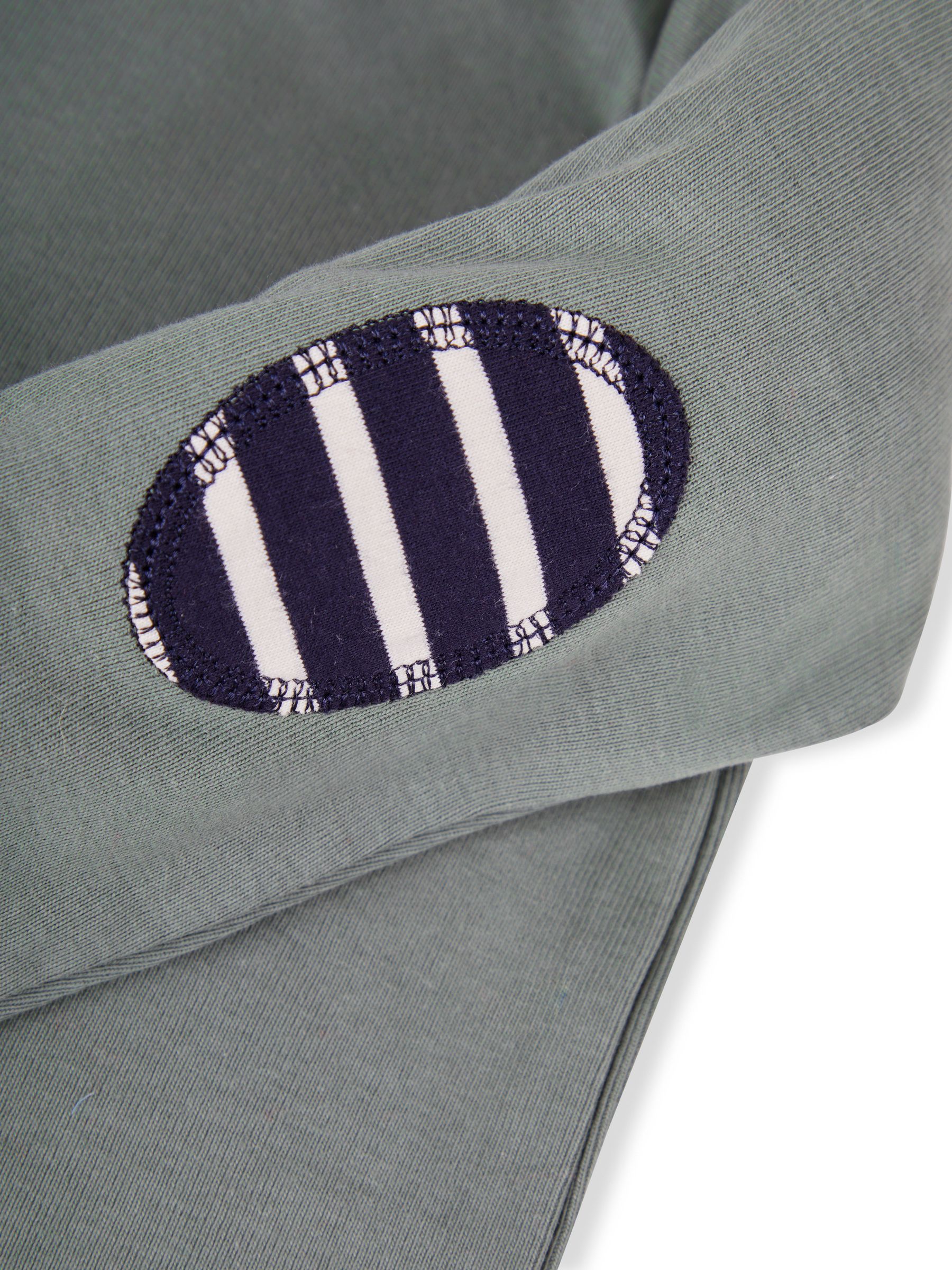 Denim Blue & Khaki Green 2-Pack Plain Long Sleeved Tops - Image 7 of 7