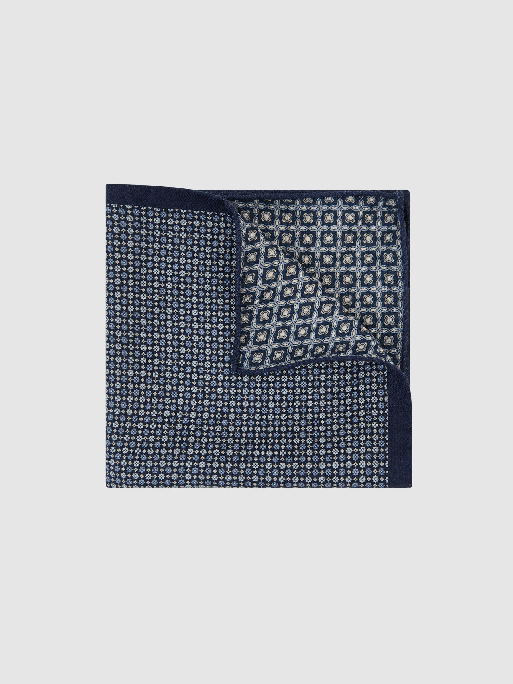 Pocket Square in Navy - Image 1 of 4