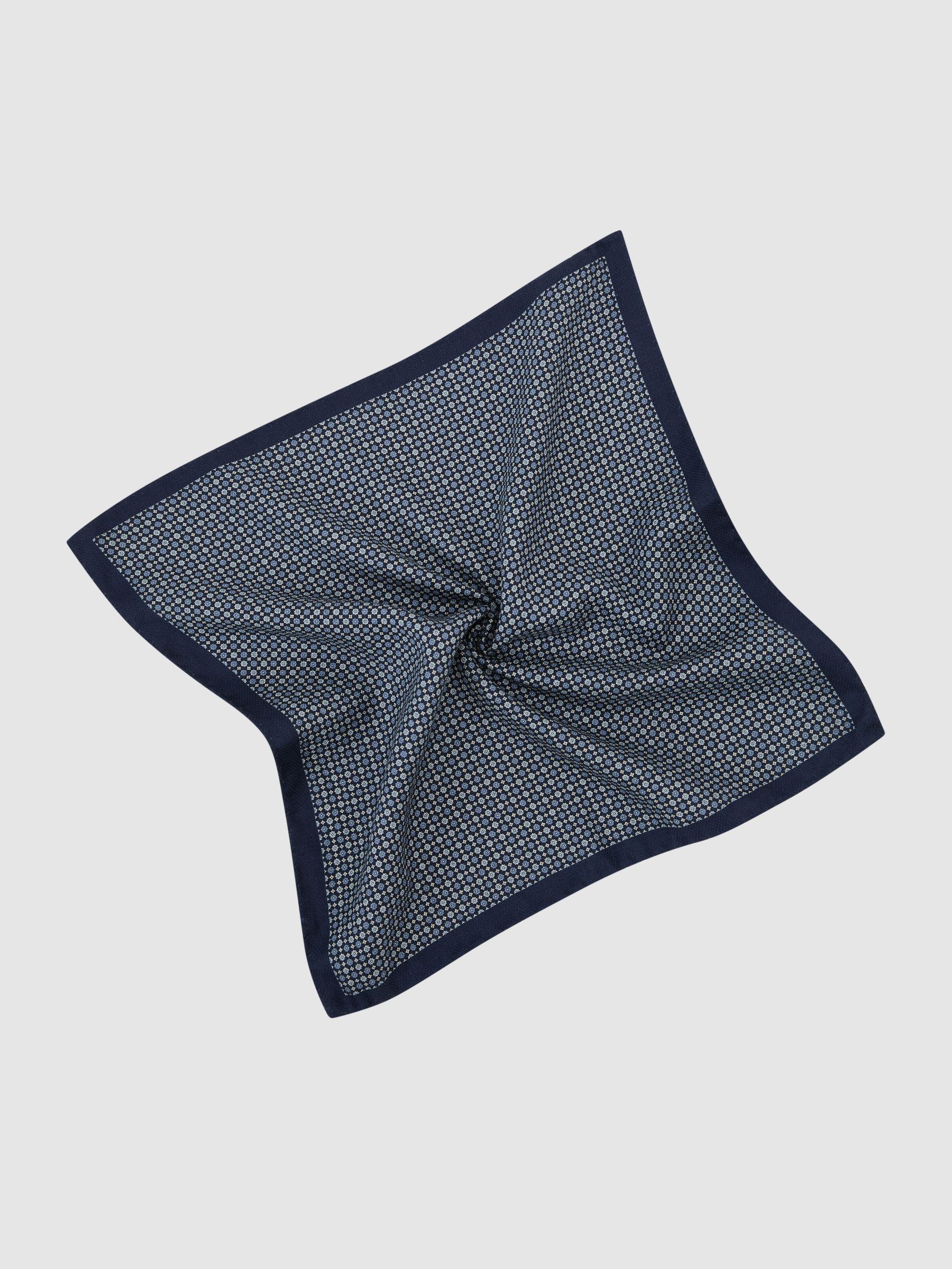 Pocket Square in Navy - Image 2 of 4 Pocket Square in Navy - Image 2 of 4