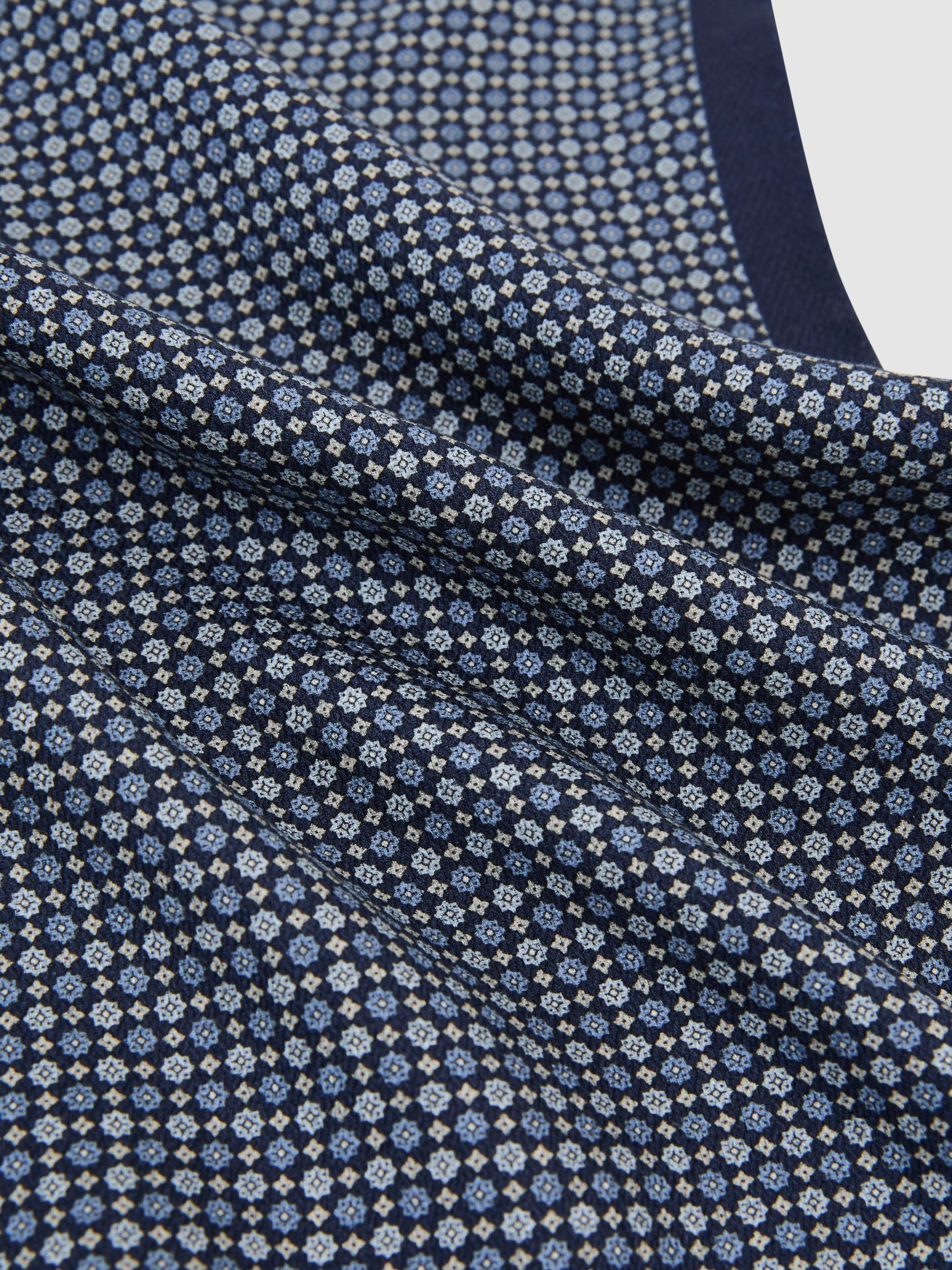 Pocket Square in Navy - Image 3 of 4