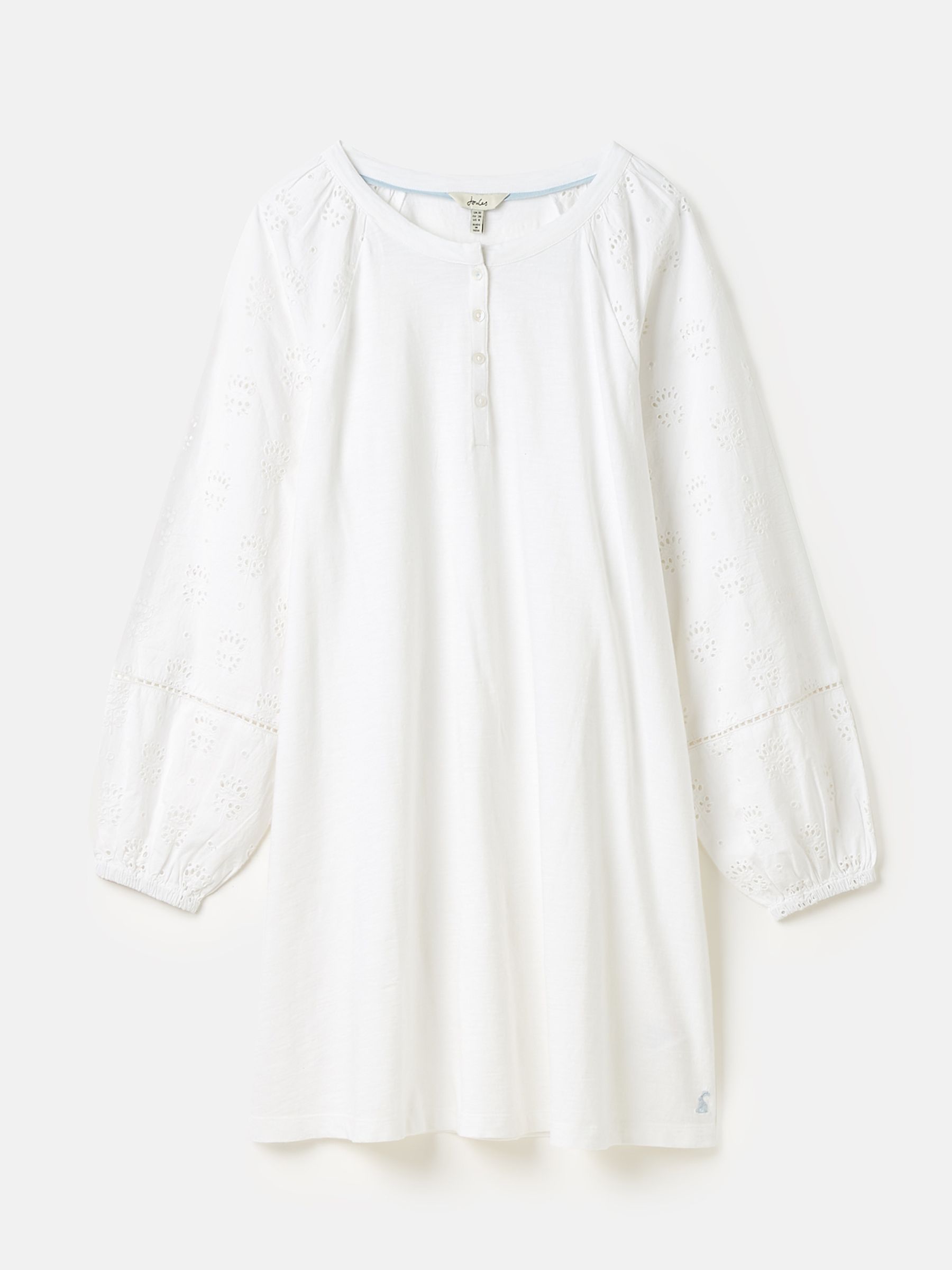 Outlet Ria White Broderie/Jersey Tunic - Image 1 of 1