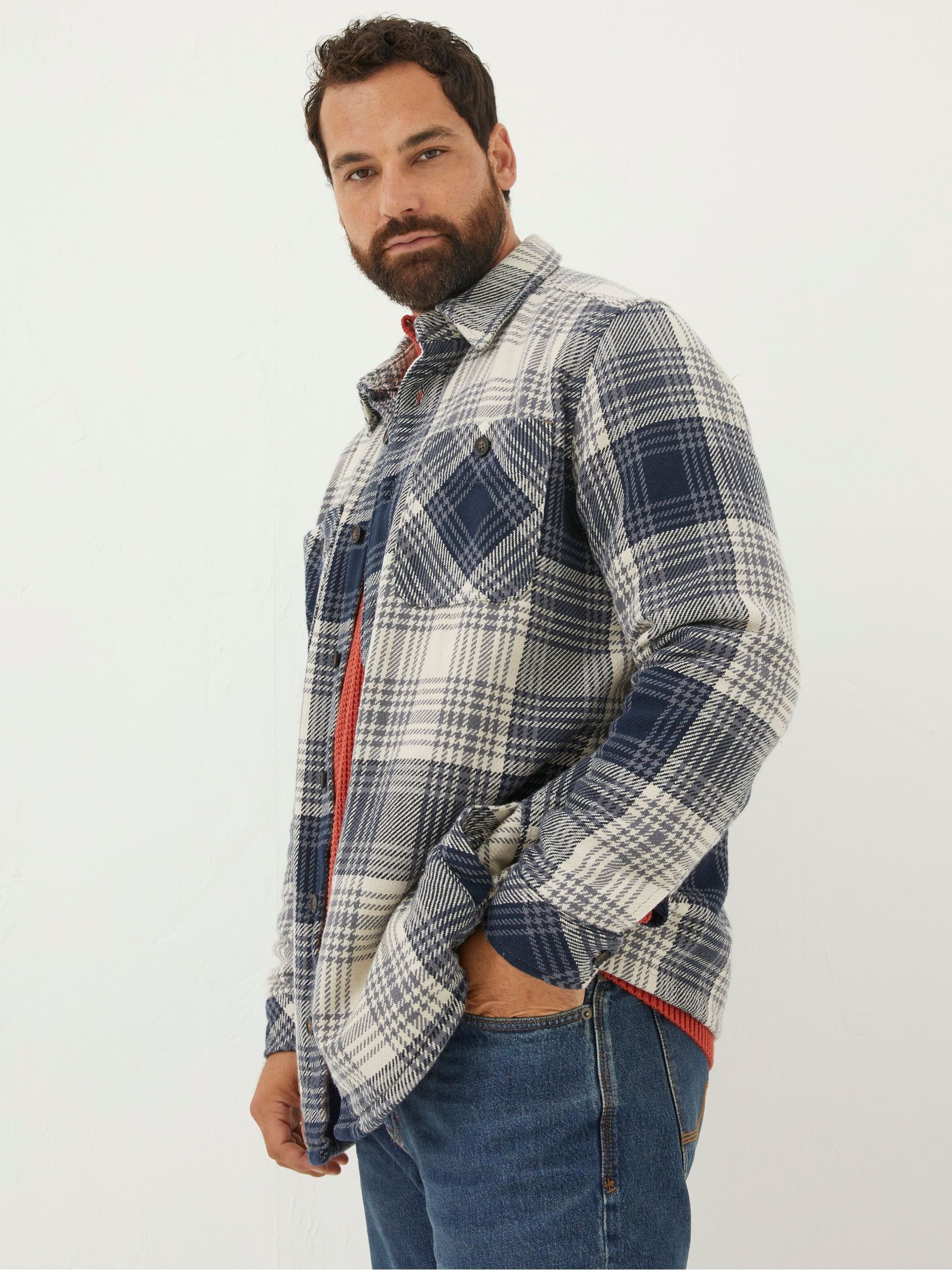 Blue Ryton Ombre Overshirt - Image 6 of 7