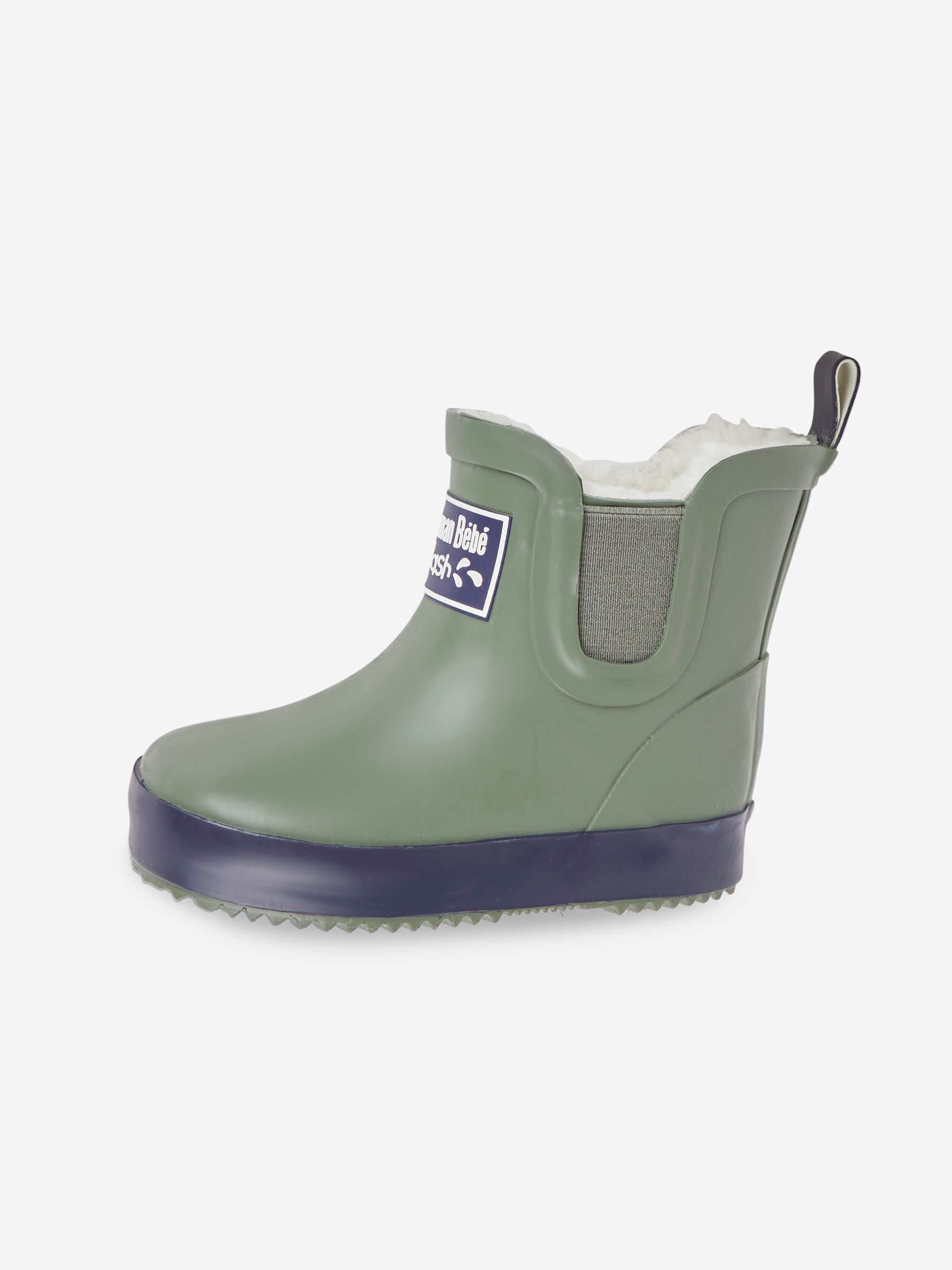 Khaki Green Cosy Lined Ankle Wellies - Image 4 of 9