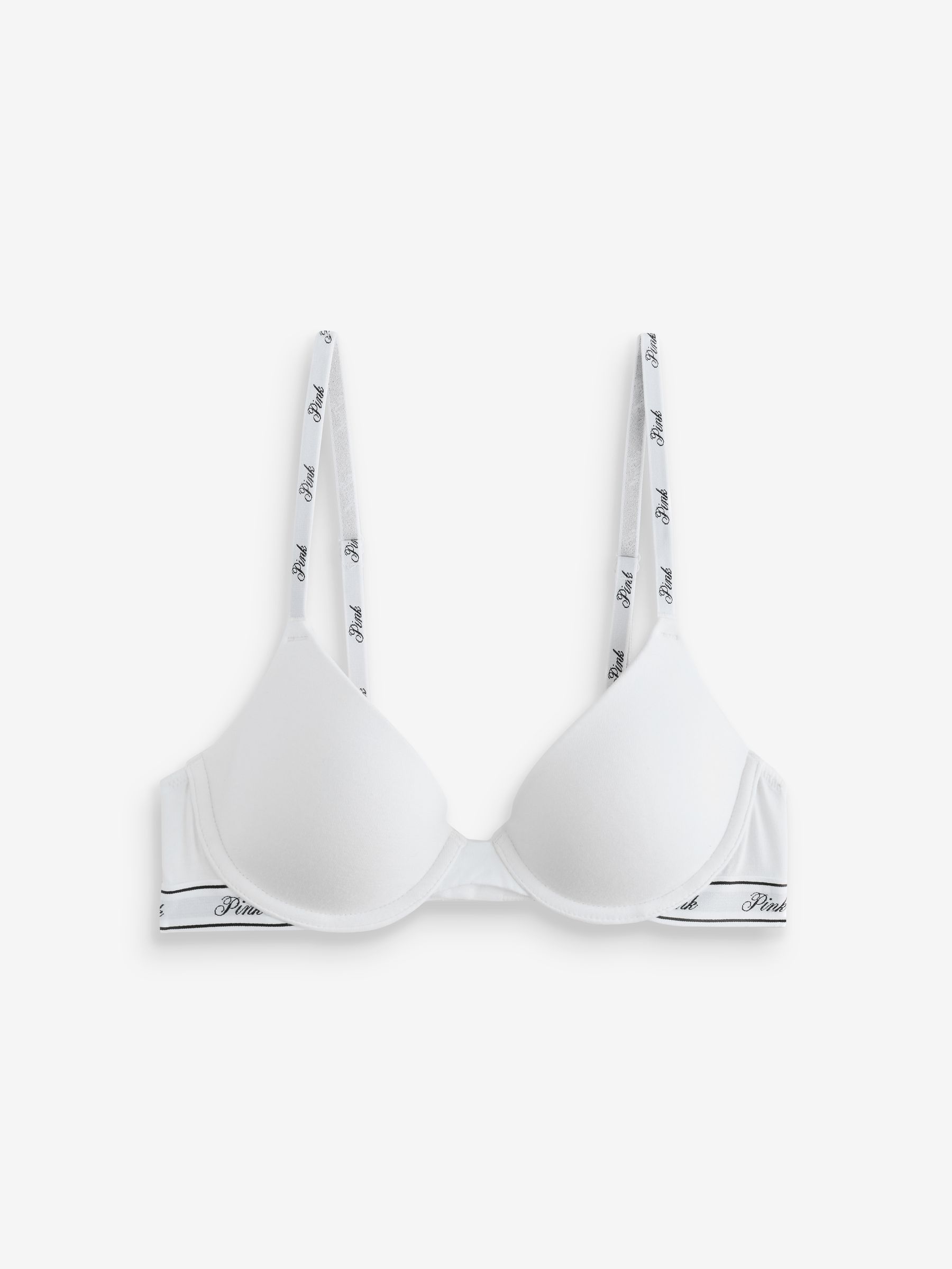 Black/White Push Up 2 Pack Logo Bra - Image 2 of 8