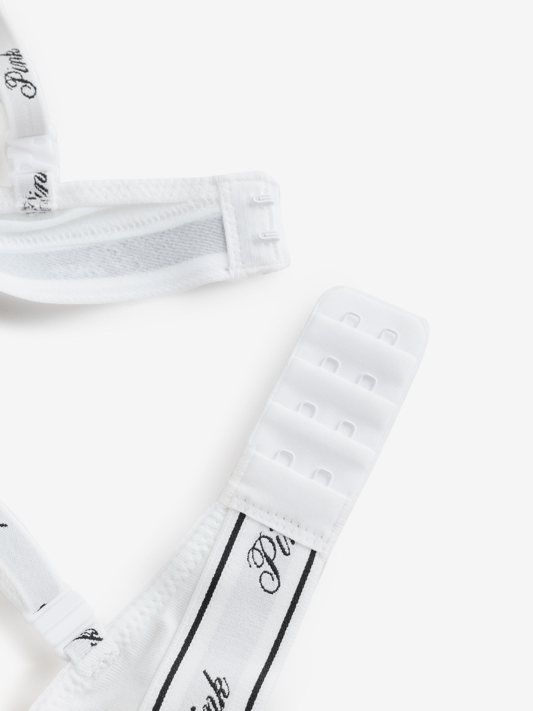 Black/White Push Up 2 Pack Logo Bra - Image 6 of 8