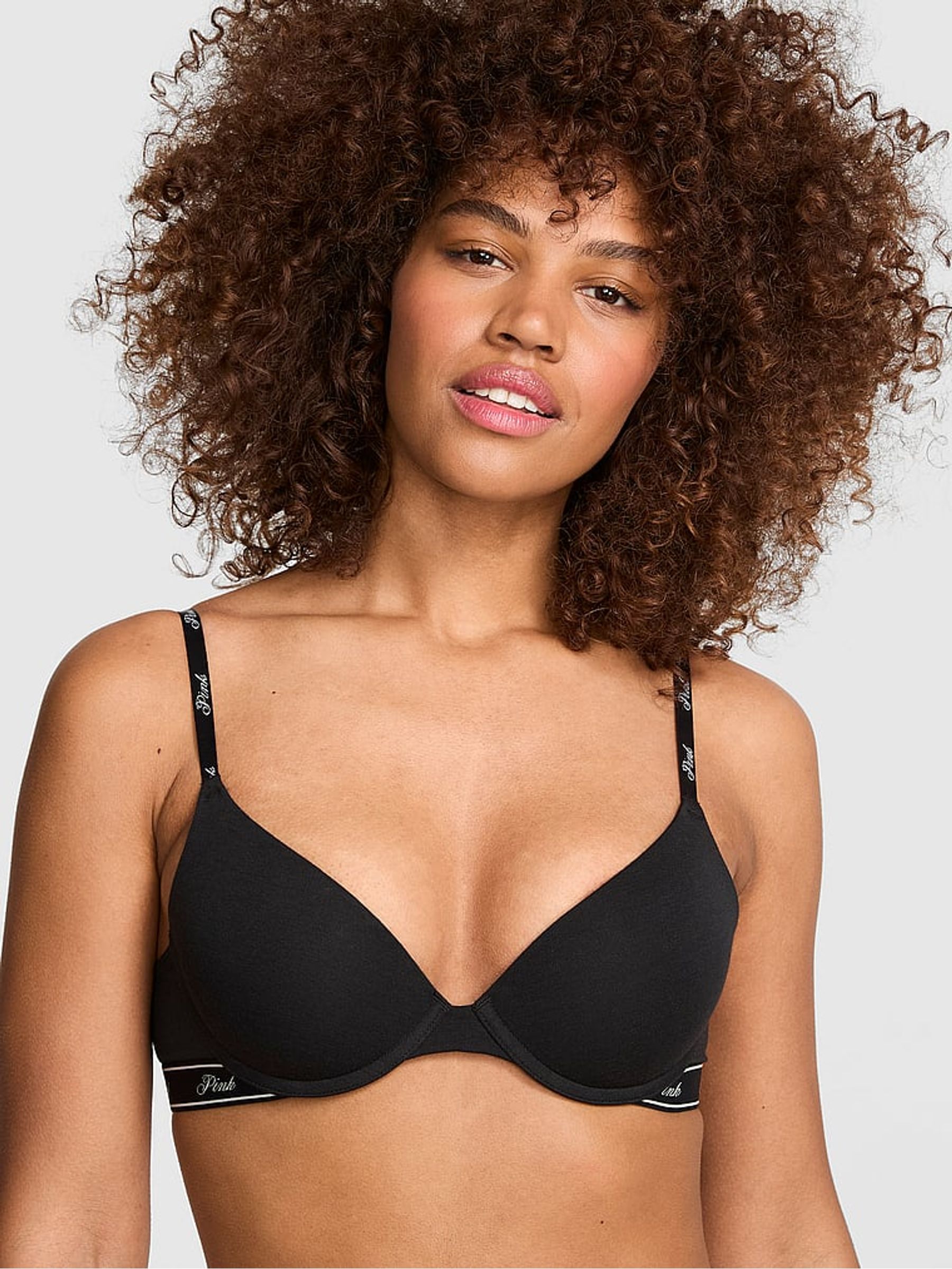 Black/White Push Up 2 Pack Logo Bra - Image 7 of 8